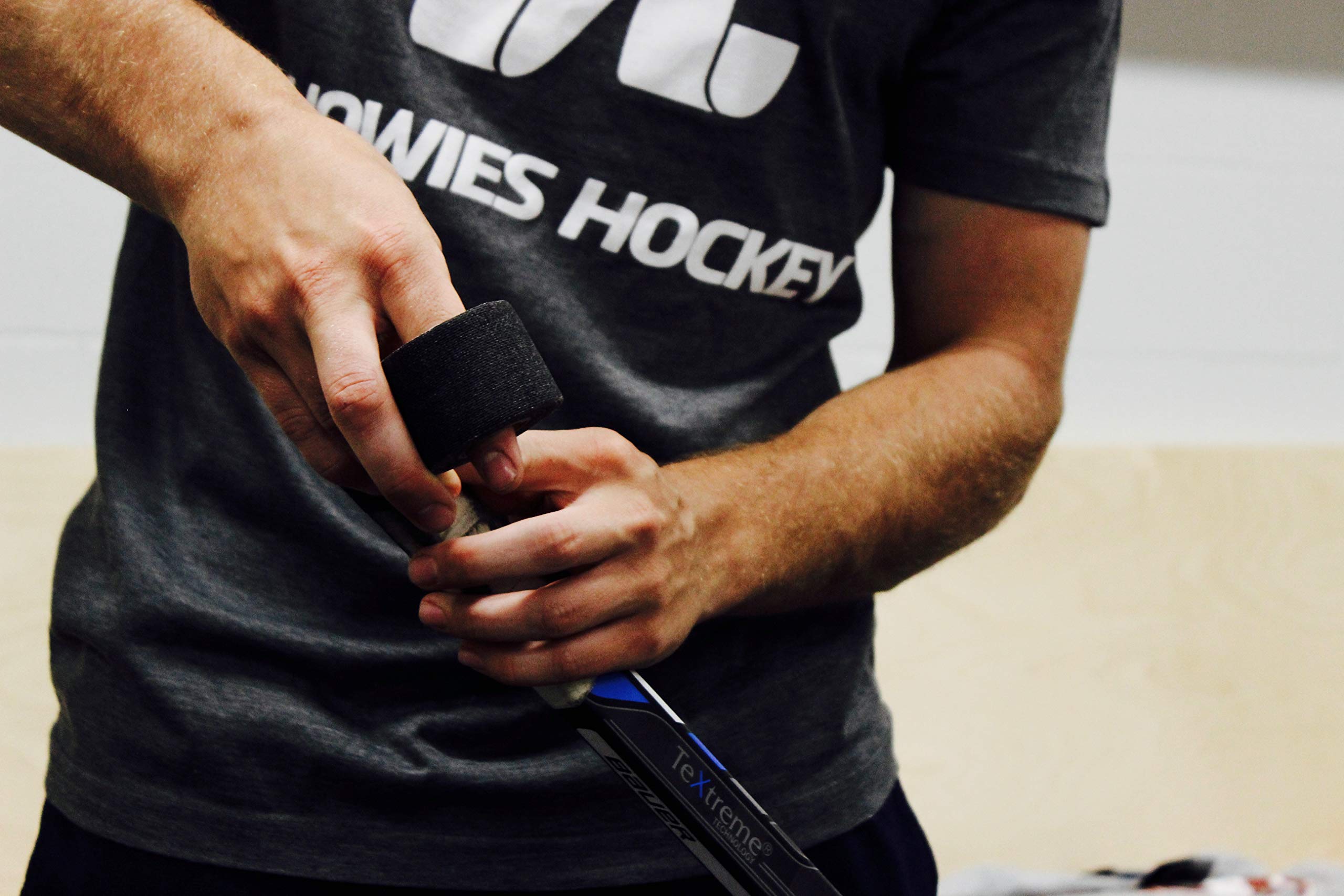 Howies Hockey Tape - Black Pro Grip Hockey Tape (12 Pack) - Premium Stick Grip for Hockey Players, Perfect for Game & Practice Use