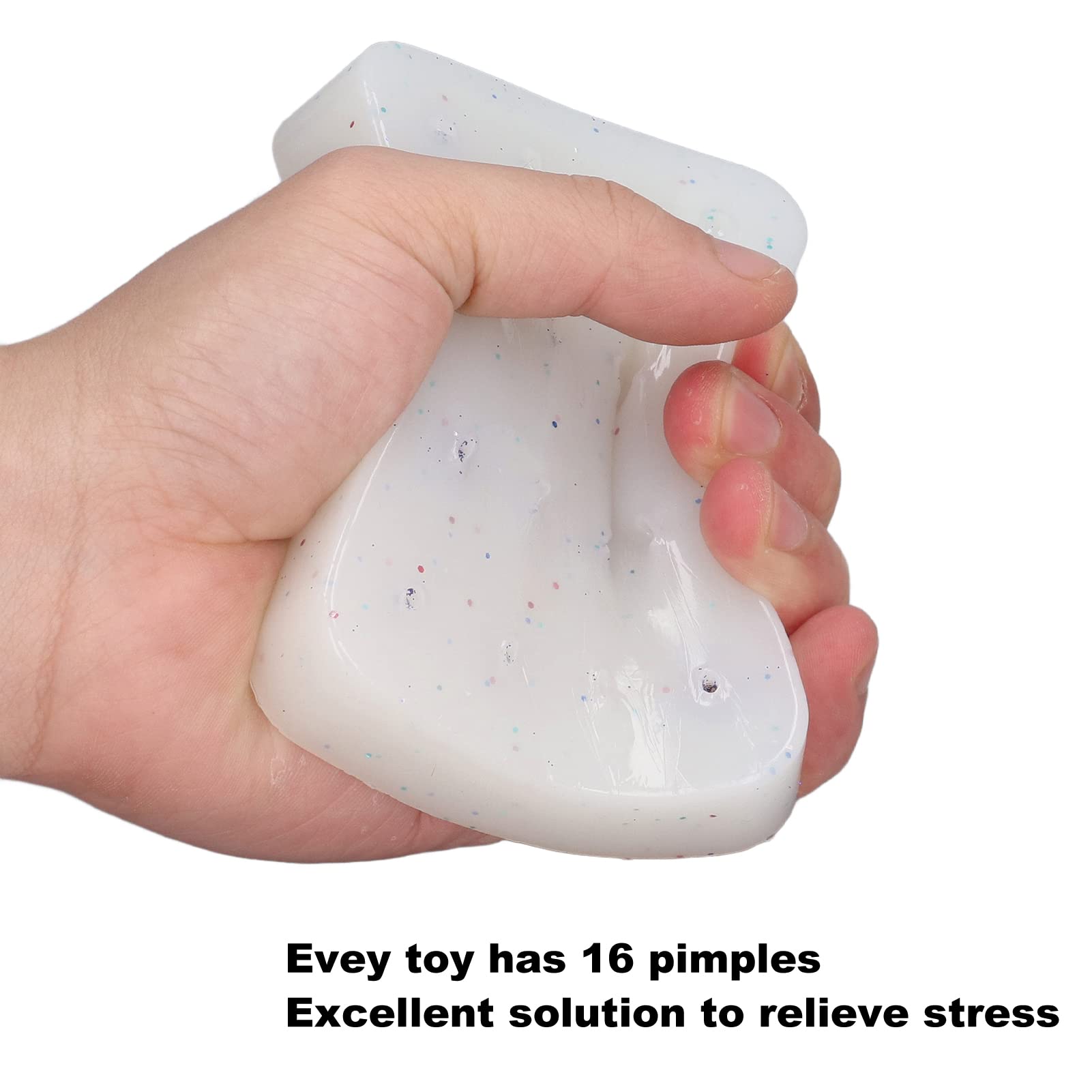 Pimple Popping Toy - Refillable Stress Relief & Anxiety Relief Toy for Adults & Kids - Fun Sensory Fidget Toy for Office, School, and Home Relaxation