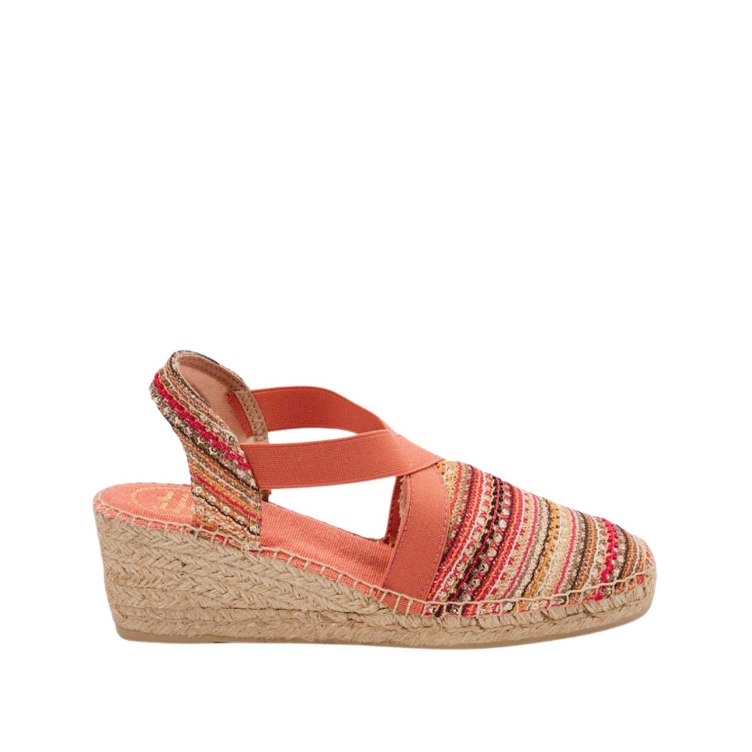 Women's Multicolor Wedge Espadrille Shoes - Comfortable Summer Sandals with Cork Sole | Perfect for Beach, Vacation & Casual Outfits