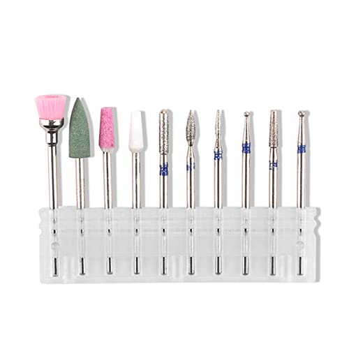 Ankeer Professional Tungsten Steel Nail Drill Bits Set - Cuticle & Gel Polish Removal for Pedicure & Manicure - Electric Nail Drill Replacement Bits - Perfect for Salon & Home Nail Care