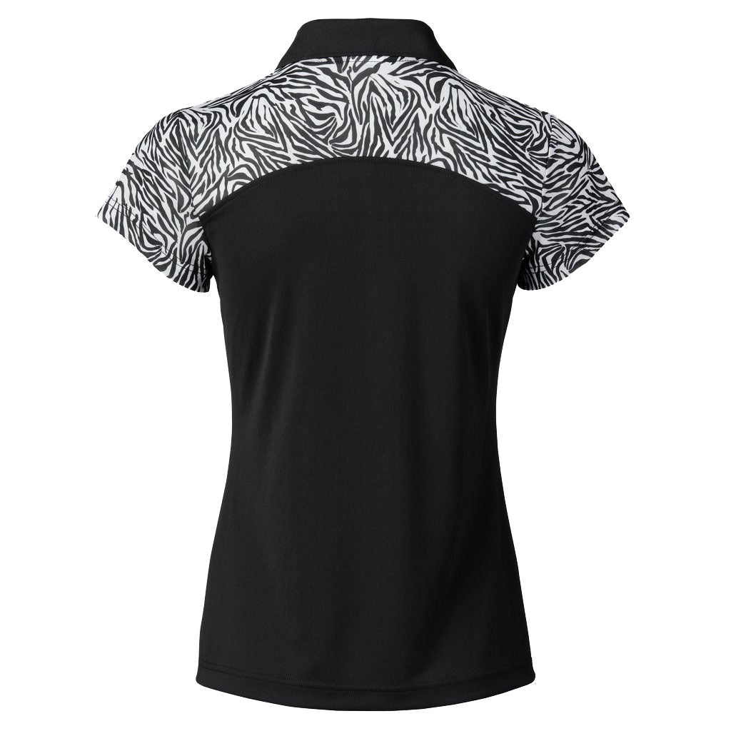 Women's Black Golf Polo Shirt - Breathable & Moisture-Wicking for Daily Sports & Outdoor Activities | Perfect for Golf, Tennis & Casual Wear