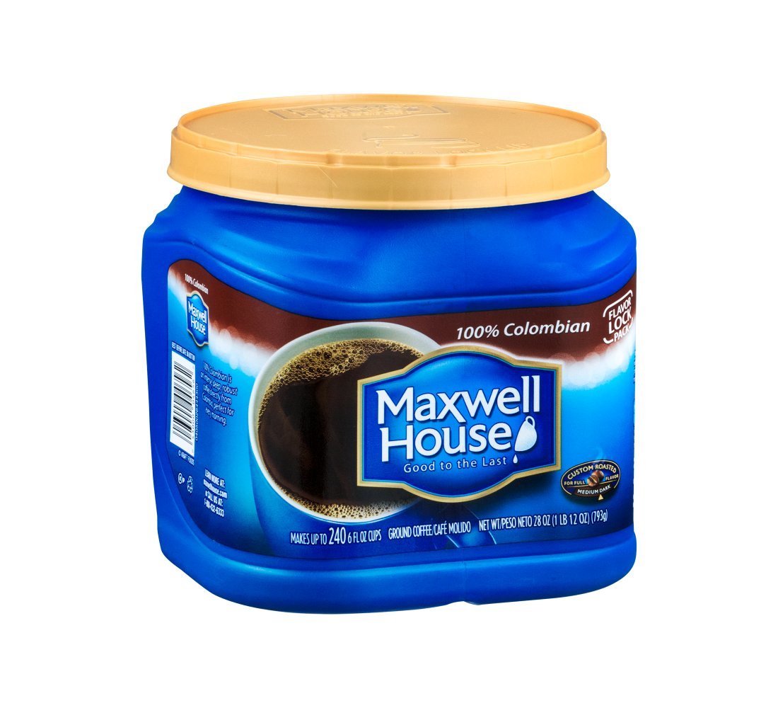Maxwell House 100% Colombian Ground Coffee, 28 Ounce (6-Pack) - Premium Rich Flavor for Home, Office & Restaurants - Perfect for Drip Coffee Makers & French Press