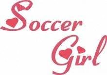 Soccer Girl Wall Decals - Peel and Stick Vinyl Stickers for Girls Bedroom Decor - 22 Color Options - Perfect for Kids Room, Nursery, Playroom & Teen Girls Wall Art