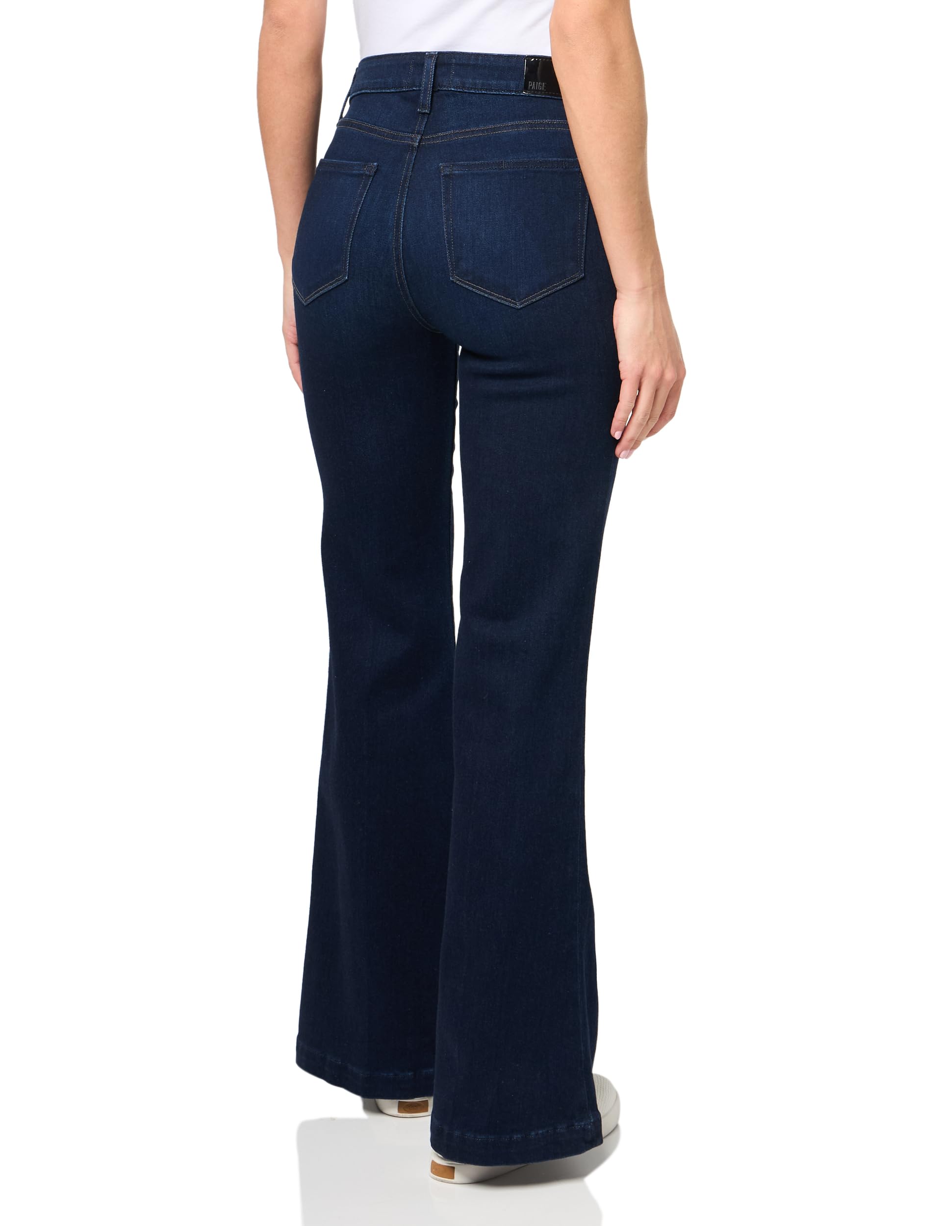 PAIGE Women's Genevieve Fog Luxe Coating Jeans - High Waist Skinny Denim Pants for Casual & Night Out | Perfect for Date Night, Office Wear & Weekend Styling