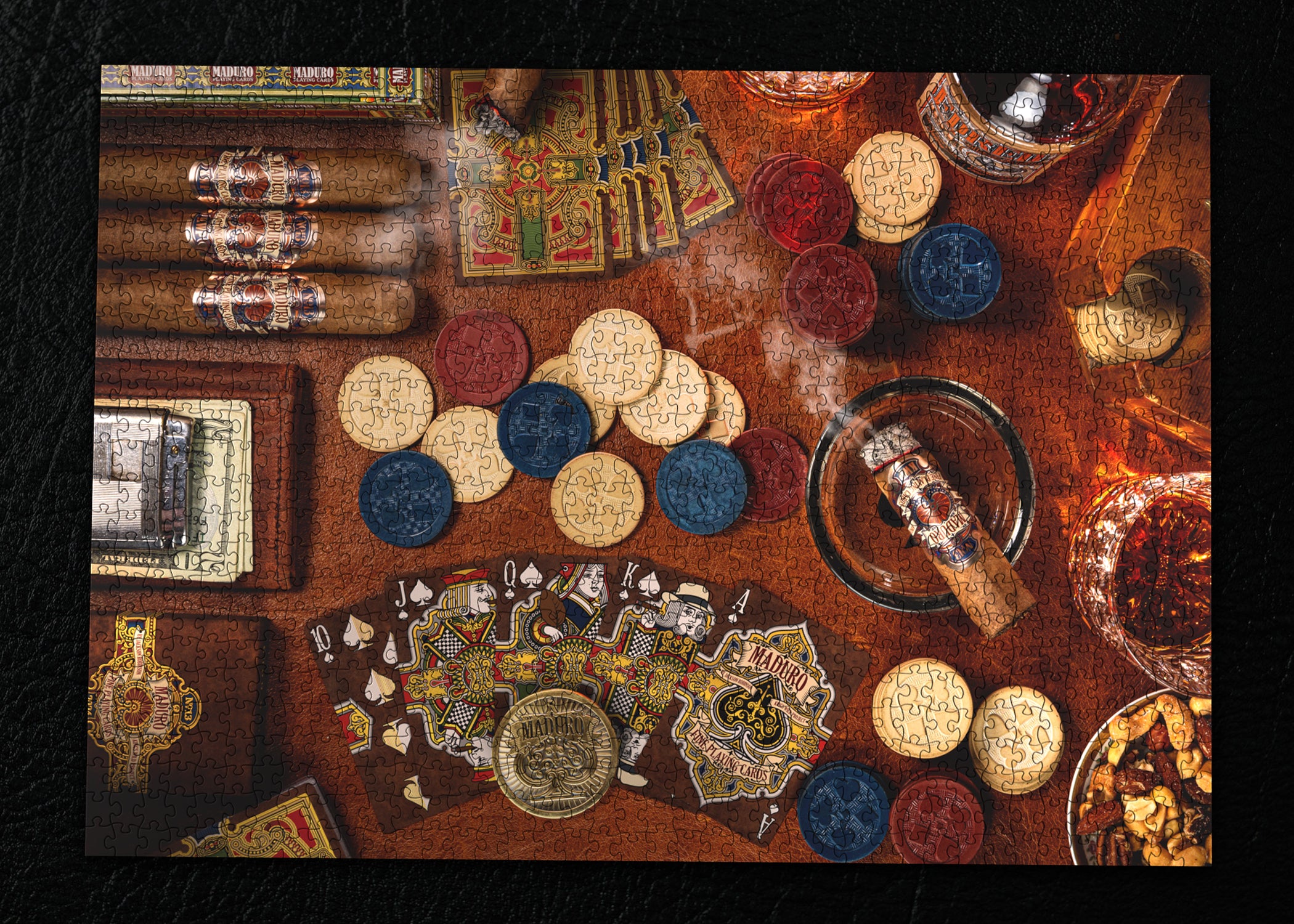 Premium Maduro Jigsaw Puzzle for Adults - 1000 Piece Challenging Wooden Puzzle - Perfect for Family Game Night & Stress Relief