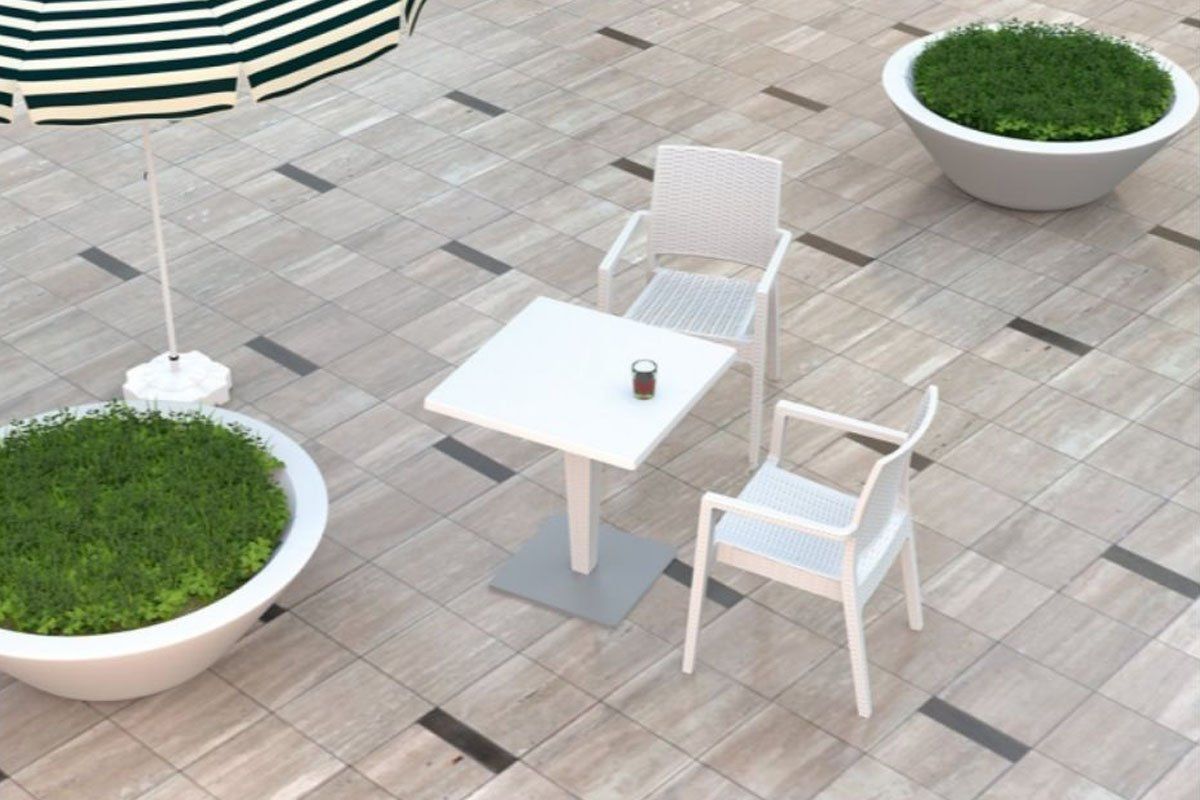 Hospitality Plus Ibiza Lounge Cafe Chair - Stackable Armchair for Restaurants, Cafes & Outdoor Seating