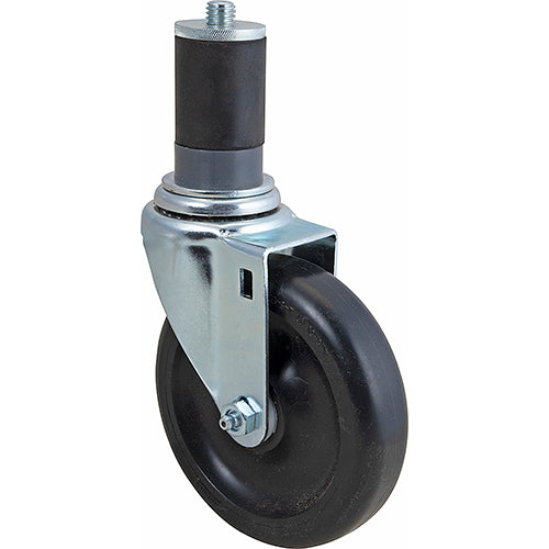 5W Swivel Stem Caster for Prep Table Without Brake - Heavy Duty Replacement Wheels for Commercial Kitchen, Restaurant, and Food Service Equipment