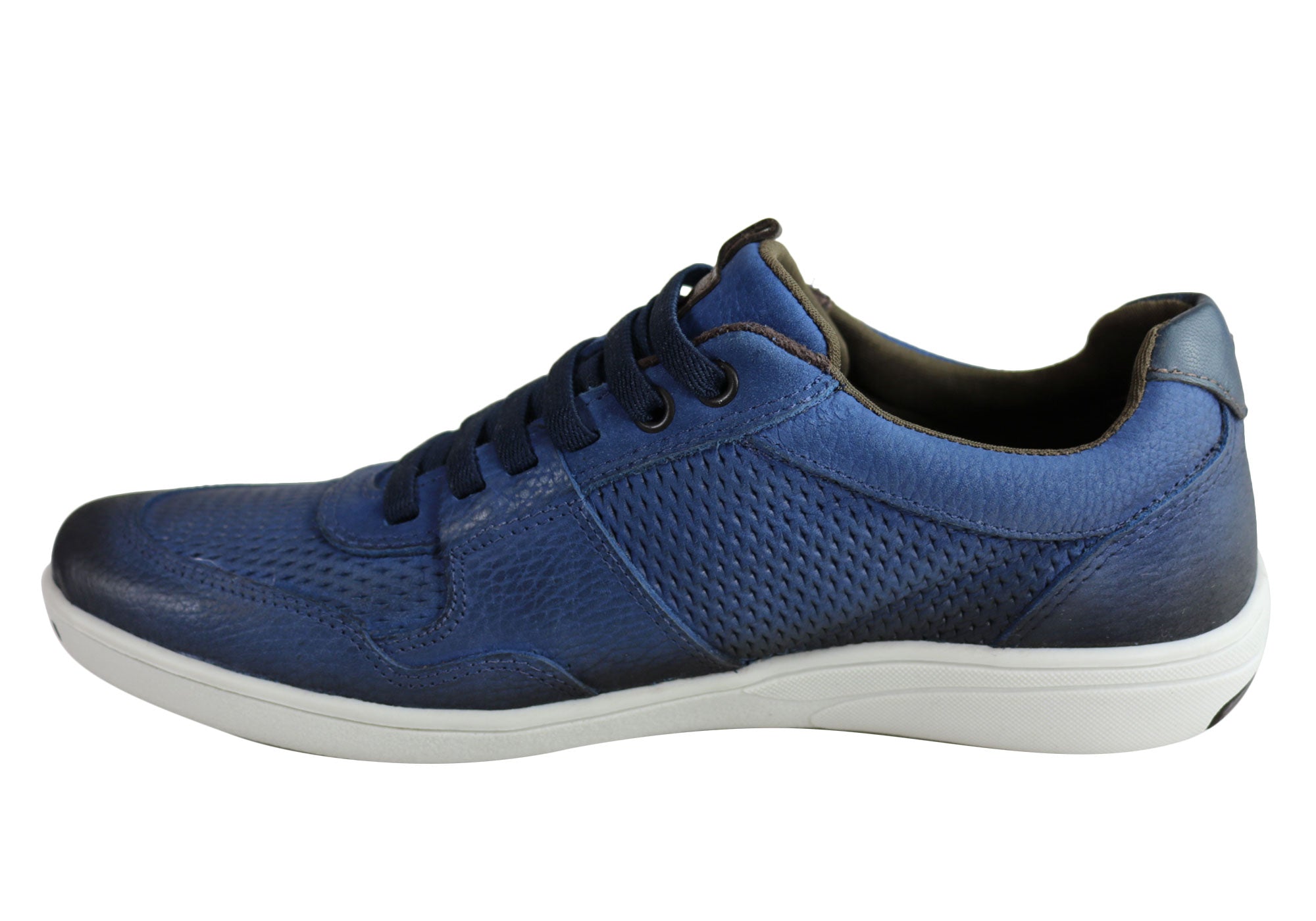 Ferricelli Orbit Men's Leather Slip-On Casual Shoes - Handmade in Brazil - Comfortable Loafers for Work, Travel & Everyday Wear