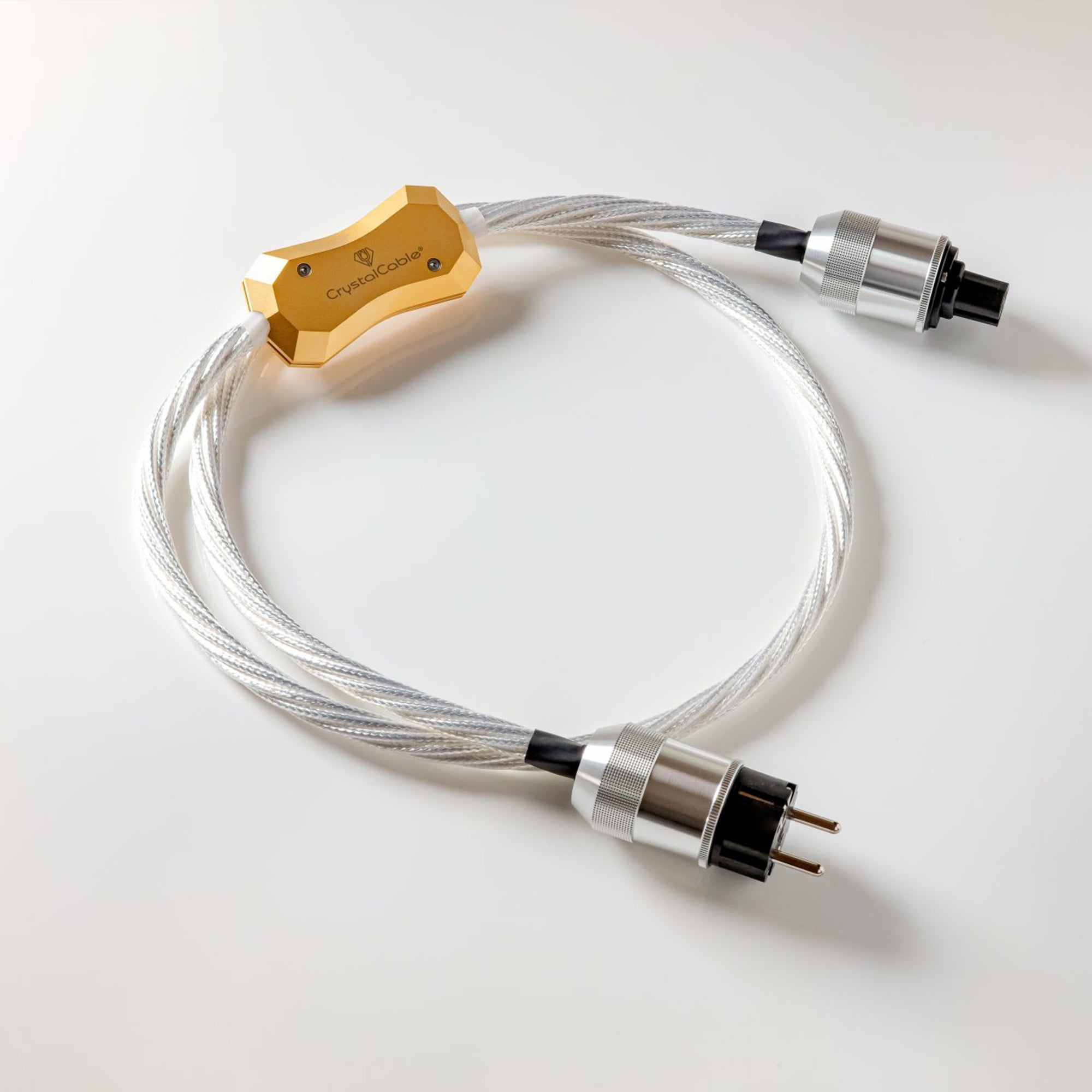 Premium Crystal Cable Art Series Da Vinci Power Cable - High-Performance Audio Power Cord for Home Theater & Audiophile Systems - Perfect for Hi-Fi Speakers, Amplifiers & AV Equipment
