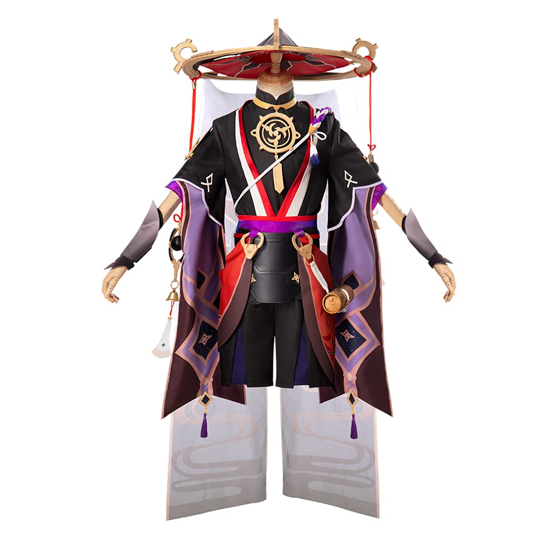 Genshin Impact Scaramouche Cosplay Costume Full Set with Hat - Anime Game Character Outfit for Halloween, Conventions & Cosplay Events