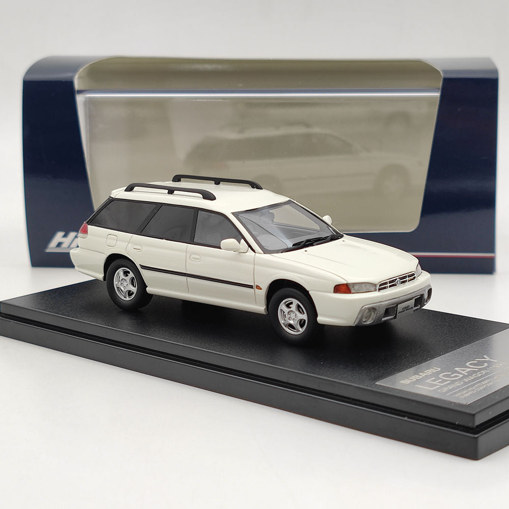 1/43 Subaru Legacy Grand Wagon 1996 White Resin Model Car - Collectible Diecast Vehicle for Adults, Perfect Gift for Car Enthusiasts - Display for Home, Office, or Car Show Collection