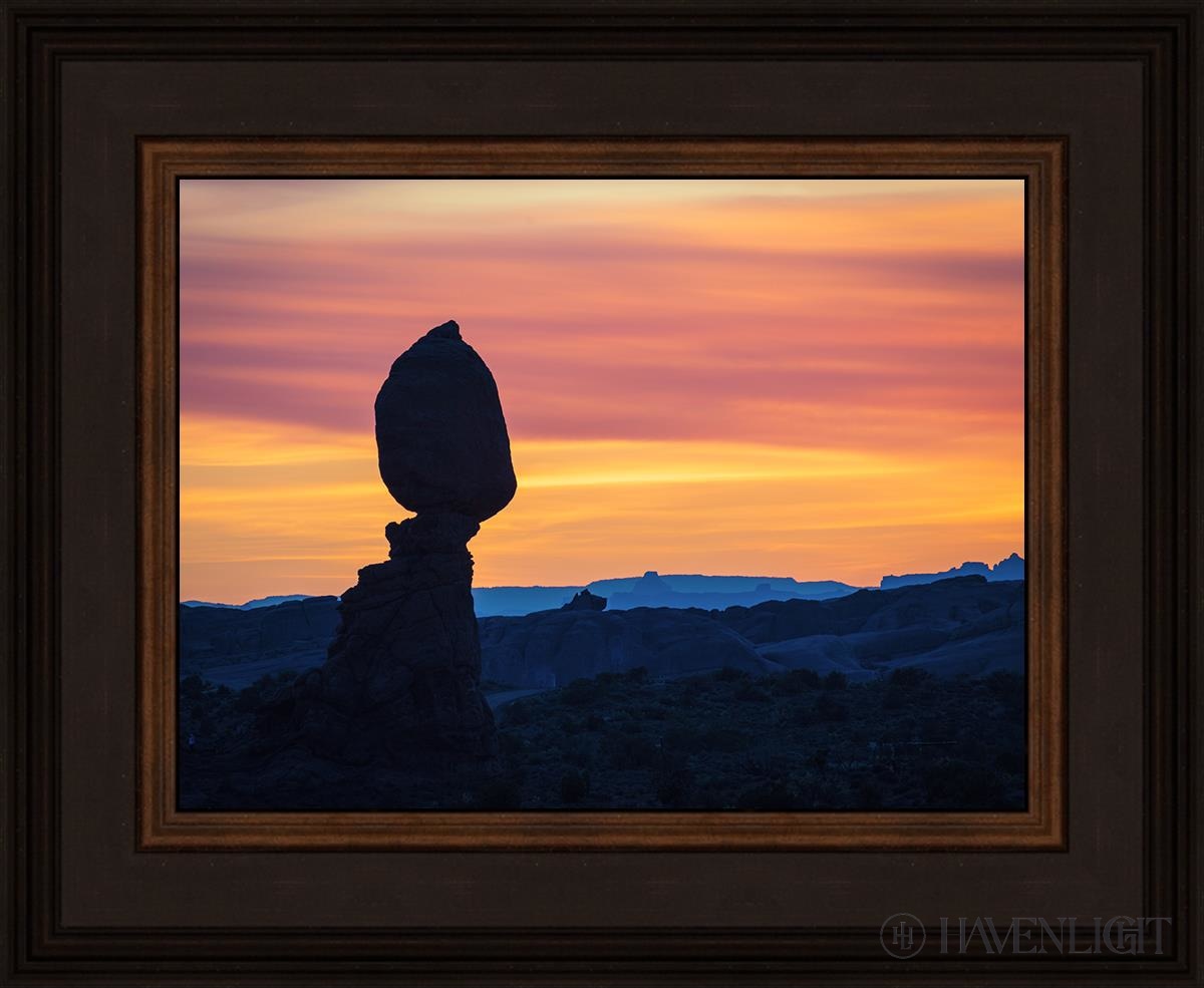 Balancing Rock at Sunset - Stunning Landscape Photo Print of Arches National Park Utah | Perfect for Home Decor, Office Wall Art & Nature Lovers Gifts