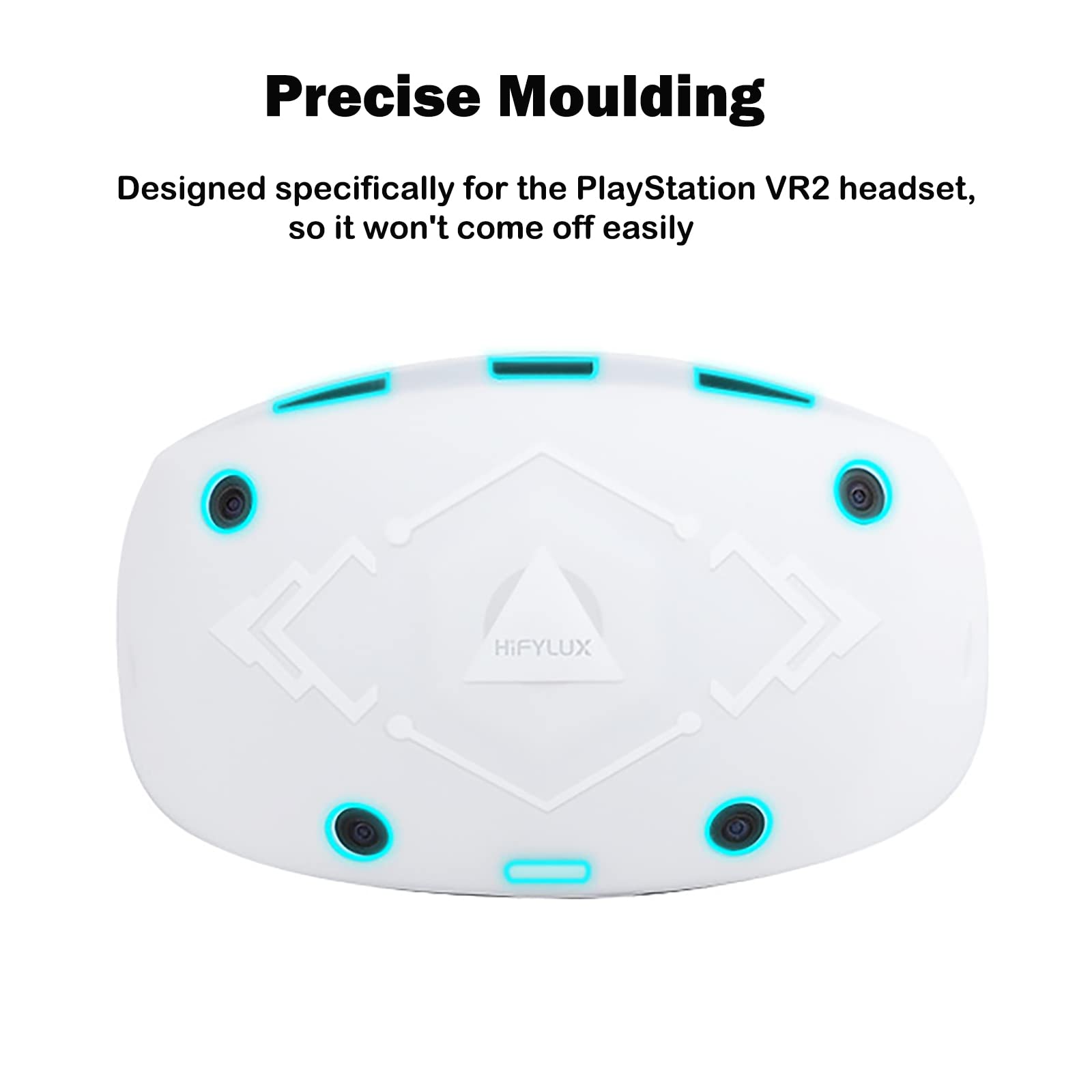HMHAMA Thickened Silicone VR Headset Protective Cover for PS VR2 Accessories - Shockproof & Anti-Scratch Case for Virtual Reality Gaming & Travel Protection