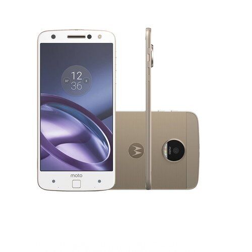 Motorola Moto Z Play 32GB Smartphone - Verizon Unlocked, White & Gold - Perfect for Business, Travel & Entertainment
