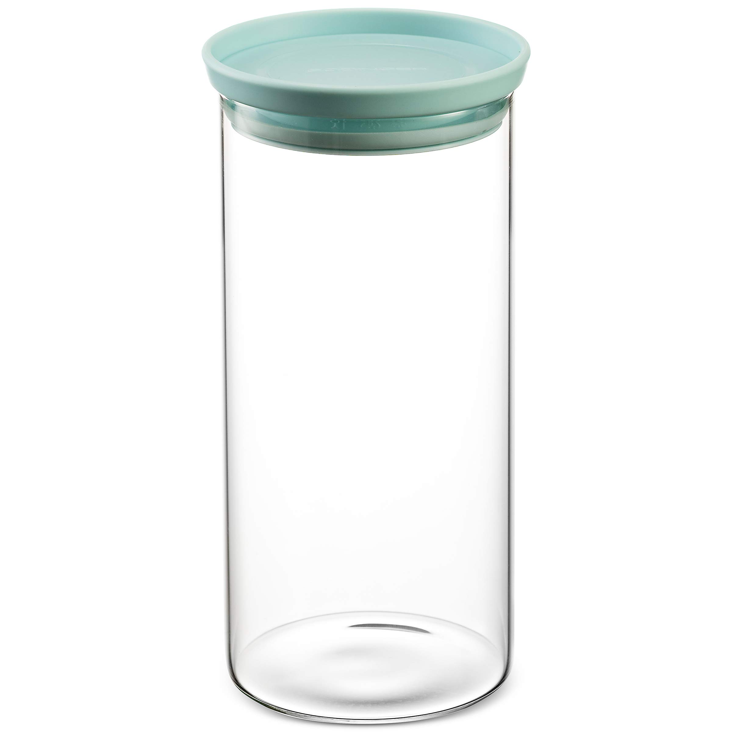 Godinger Glass Food Storage Containers with Lids - 3 Piece Set, Airtight Kitchen Canisters for Flour, Sugar, Coffee & Dry Goods - Perfect for Pantry Organization & Baking Supplies Storage