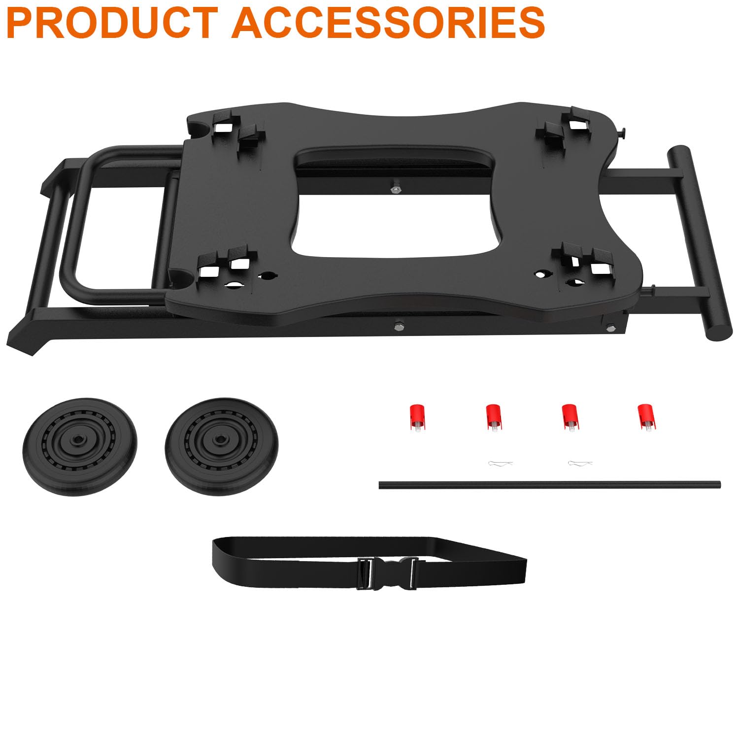 Heavy-Duty Portable Grill Cart for Weber Q1200 Q1000 Q2000 Q1400 - Collapsible BBQ Stand with 2 Wheels, Outdoor Cooking Table for Camping, Tailgating & Backyard Grilling - Black