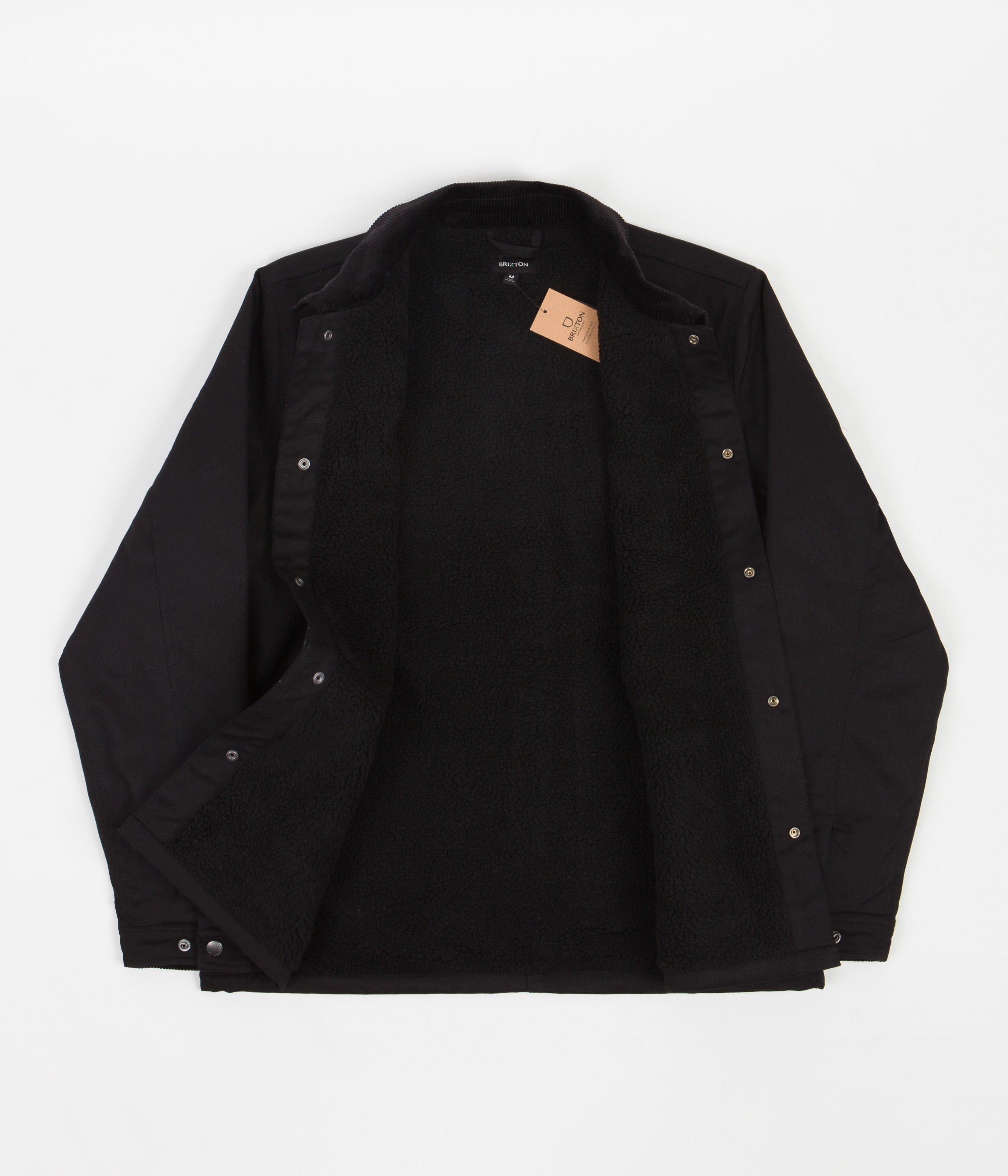 Brixton Survey X Lined Chore Coat - Black | Men's Winter Work Jacket for Outdoor & Casual Wear