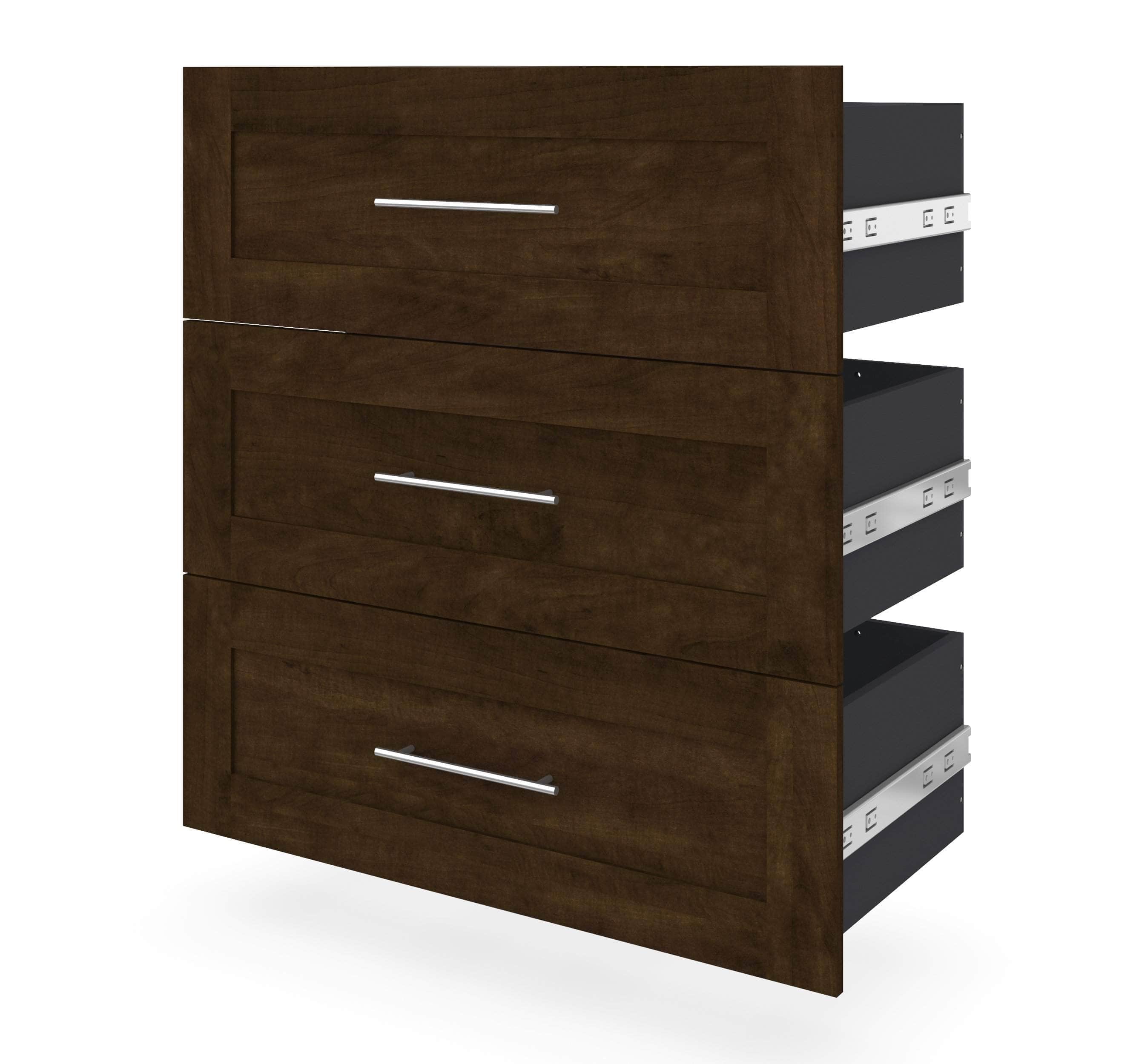 3-Drawer Storage Set for PUR 36W Closet Organizer - 6 Color Options | Perfect for Bedroom, Closet & Office Organization