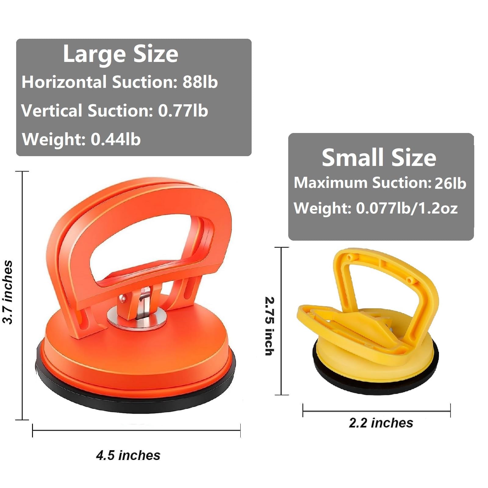 3 Pack Car Dent Puller Kit - Powerful Suction Cup for Body, Glass & Tiles - Auto Repair Tool