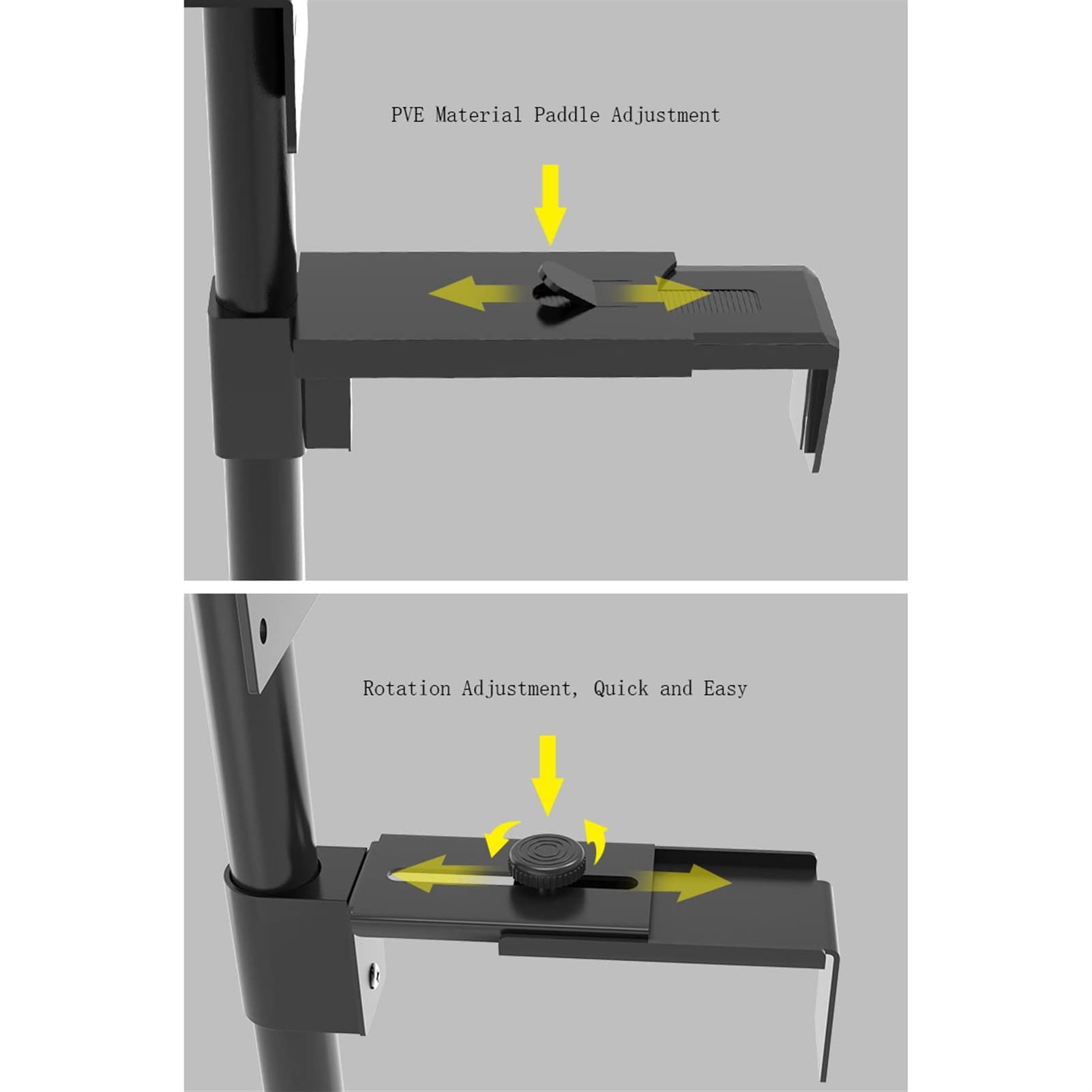 Heavy Duty CPU Holder - Metal Wall Mounted PC Tower Bracket for Desk, Under Desk Tray & Cooling Support - Perfect for Gaming Rigs, Workstations & Home Office Setups