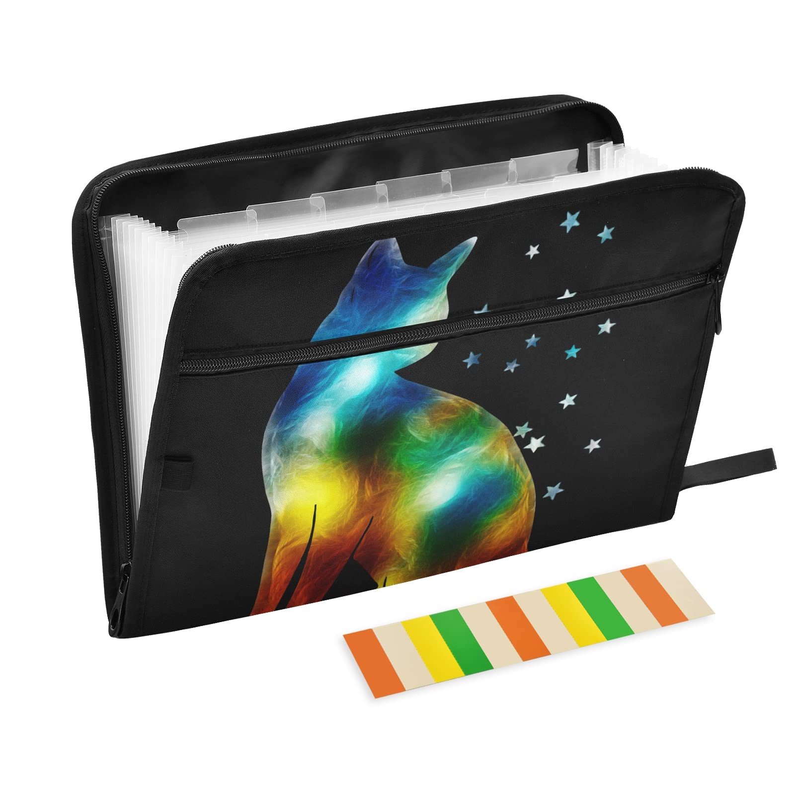 UMIRIKO 13-Pocket Expanding File Folder with Sticky Labels - A4 Letter Size Accordion Document Organizer with Zipper Closure for Office, School & Home Organization (20220464) - Perfect for Bills, Receipts, Tax Documents & Paperwork Storage