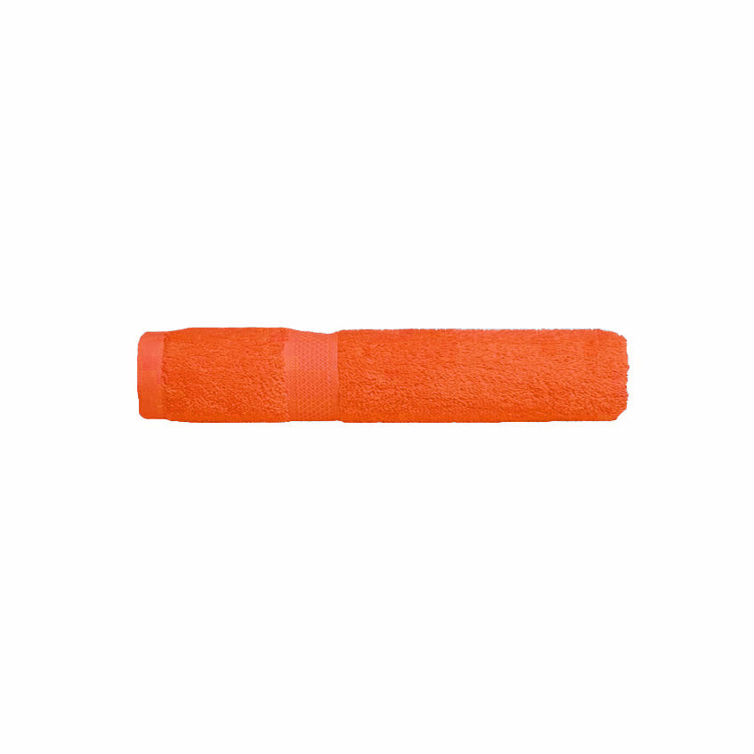 Premium 100% Combed Cotton Bath Towels - Soft & Absorbent Orange Face & Body Towels for Spa, Gym, Beach & Home Use