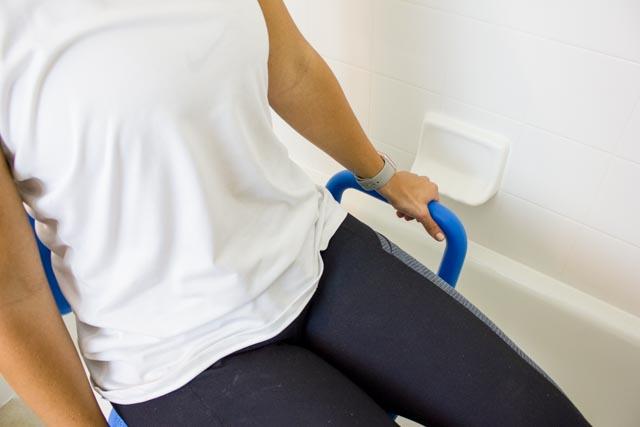 Refurbished HydroGlyde Premium Sliding Bath Transfer Bench for Elderly & Disabled - Safe Shower Seat with Non-Slip Surface for Bathroom Safety & Mobility Assistance (Ideal for Seniors, Post-Surgery Recovery & Physical Therapy)