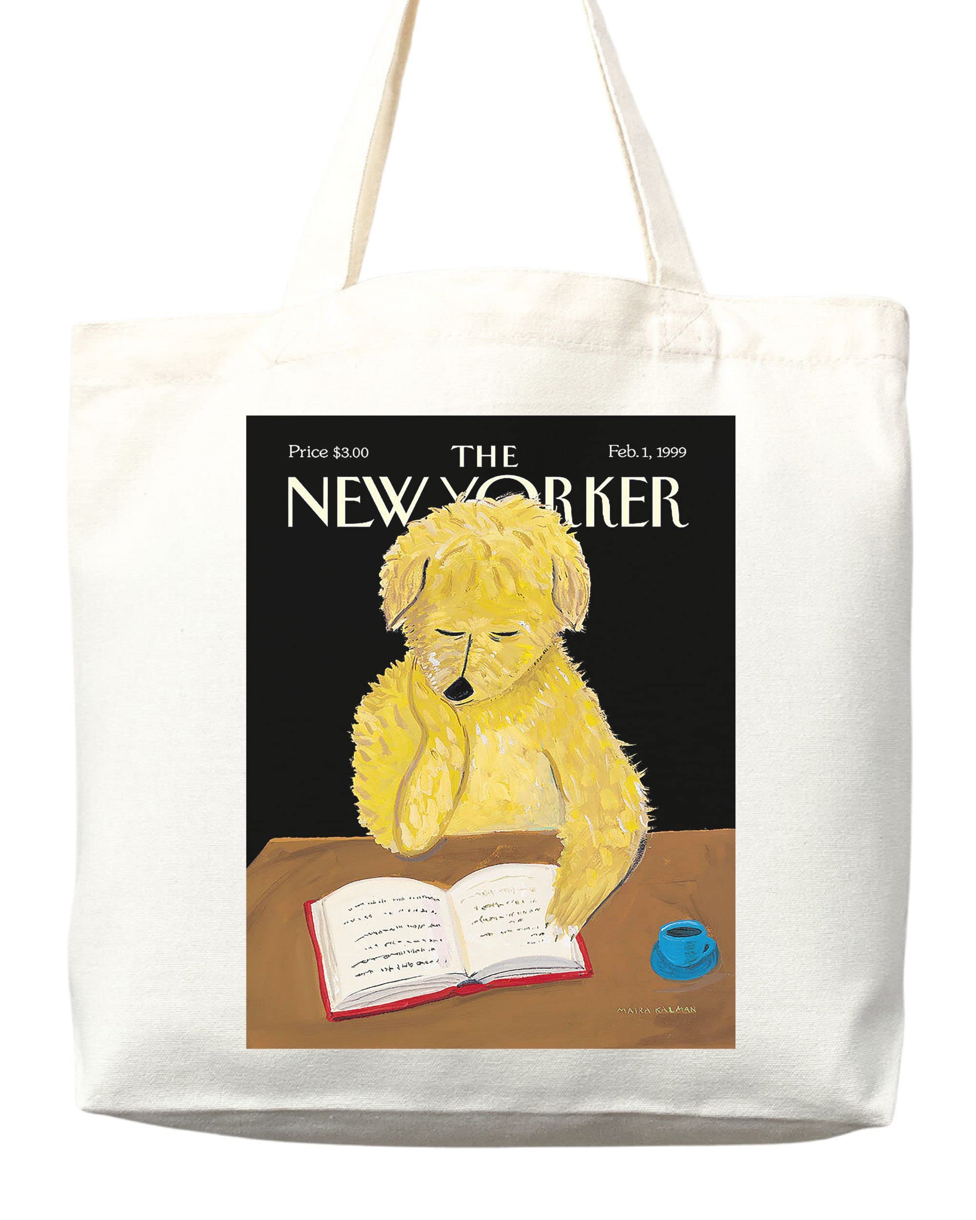 The New Yorker Tote Bag - Stylish Canvas Shopping Bag with Magazine Art Print - Perfect for Groceries, Beach Trips & Everyday Use (Tote Only)