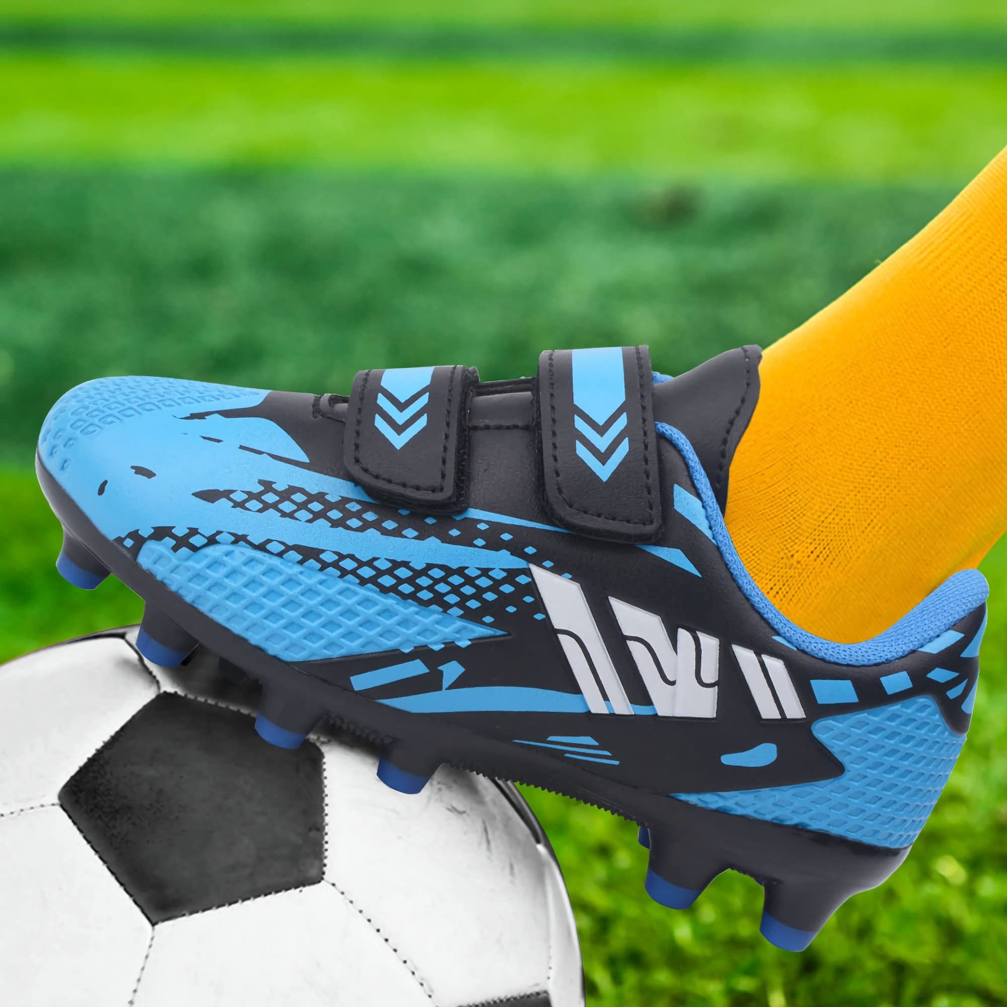 Kids Football Boots - Boys & Girls Soccer Cleats for Training, Running & Outdoor Sports | Unisex Youth Athletic Shoes for Football, Soccer & Sneakers