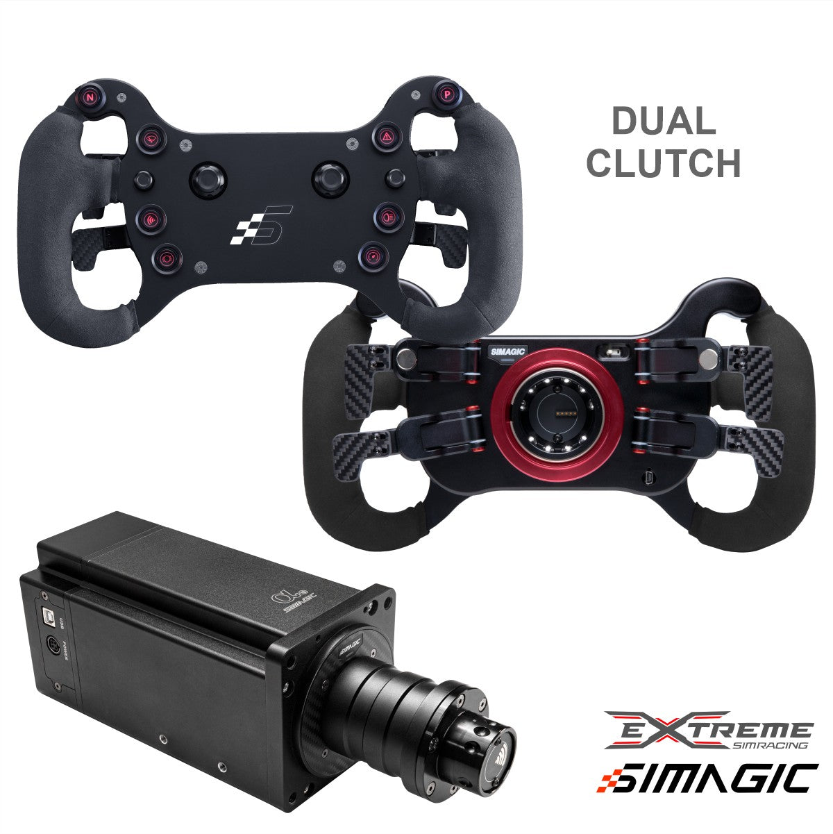Simagic Alpha U Direct Drive Racing Wheel - 23Nm High Torque Force Feedback for PC & PS5 - Perfect for Sim Racing, Drifting, and Competitive Gaming
