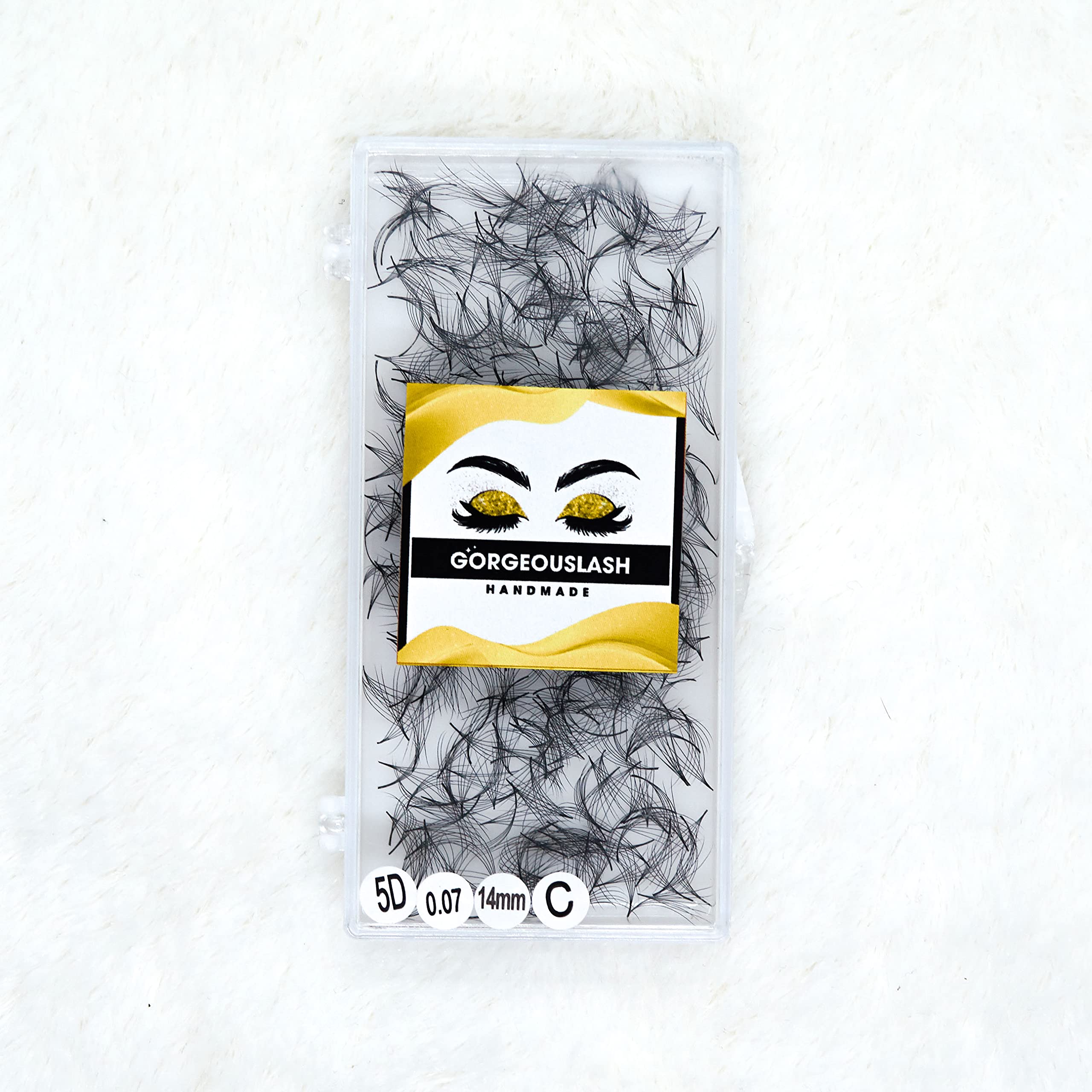 Premium 1000 Handmade Eyelash Extension Fans - 3D to 10D Volume Lashes (5D Curl C, 14mm) for Professional Salon & DIY Lash Artists - Perfect for Bridal, Party & Special Occasion Makeup