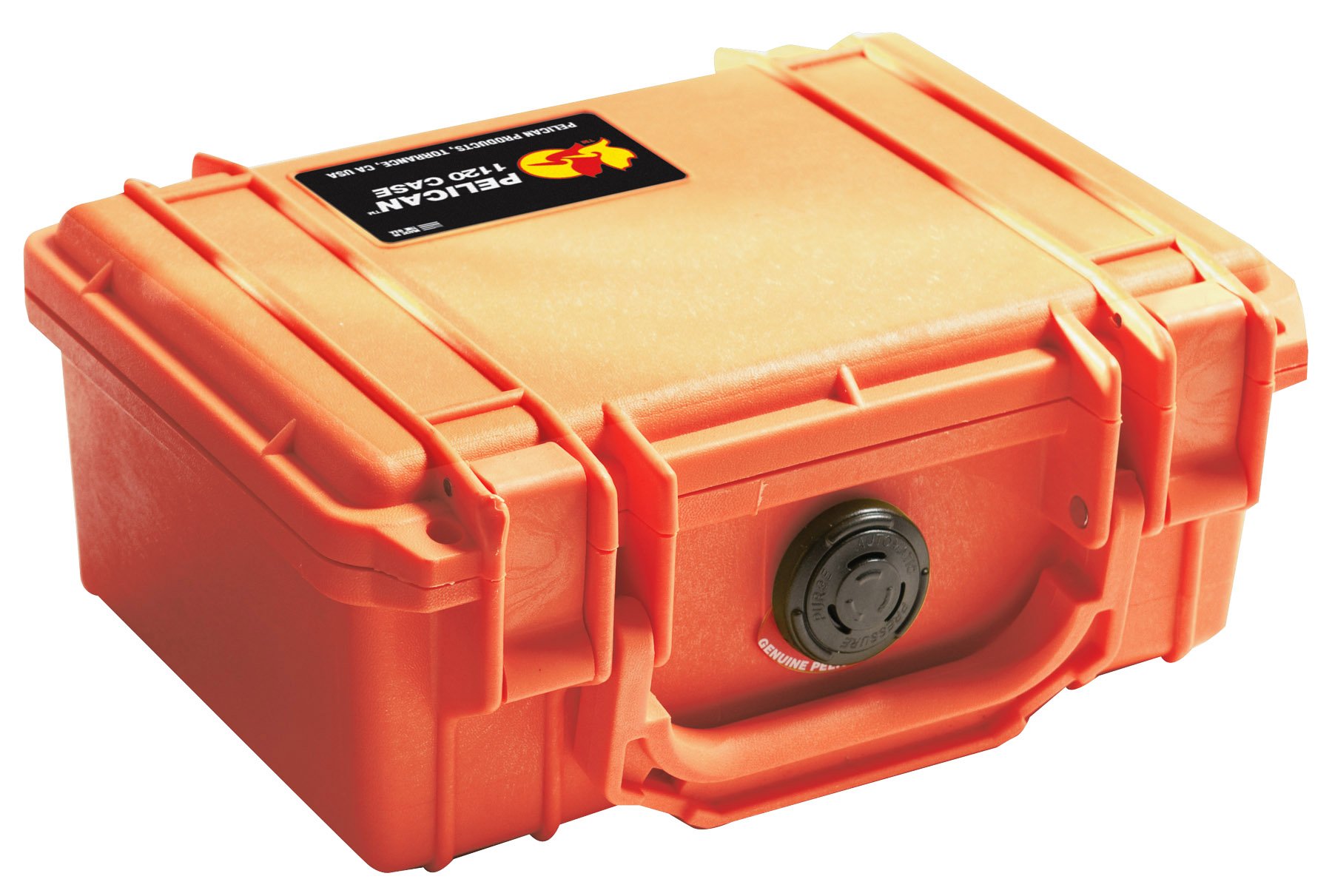 Pelican 1150 & 1120 Orange Waterproof Camera Cases with Custom Foam Insert - Perfect for DSLR, Drone & Equipment Protection During Travel & Outdoor Adventures
