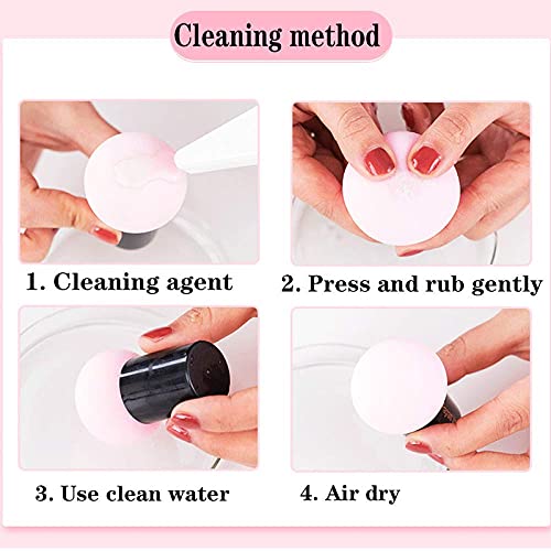 Fameza 3-Piece Mushroom Makeup Sponge Set - Latex-Free Cosmetic Blender Puff for Flawless Foundation & Concealer Application - Perfect for Daily Makeup, Travel & Professional Use