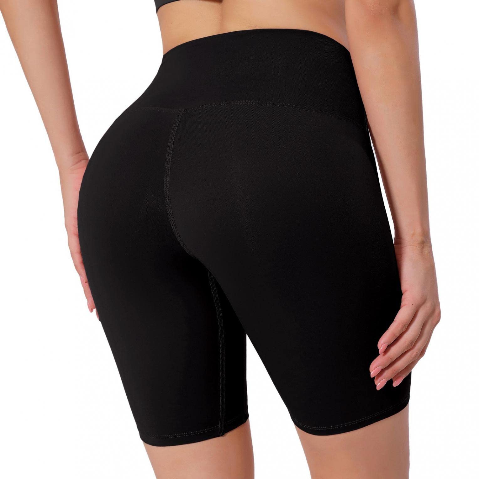 IGETELY Women's High Waisted Yoga Shorts - Butt Lifting Workout Running Bike Shorts with Tummy Control - Compression Leggings for Gym, Fitness & Everyday Wear