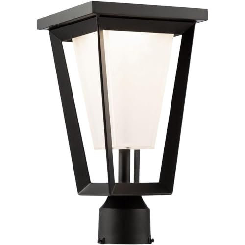 Artcraft Lighting Waterbury 12W LED Outdoor Wall Lantern - Black Matte Finish, Dimmable, Weatherproof for Porch, Patio & Garden Lighting