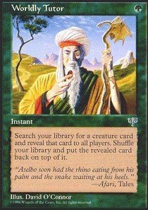 Magic The Gathering - Worldly Tutor - Mirage MTG Card - Perfect for Commander & Vintage Deck Building - Enhance Your Game Strategy Now