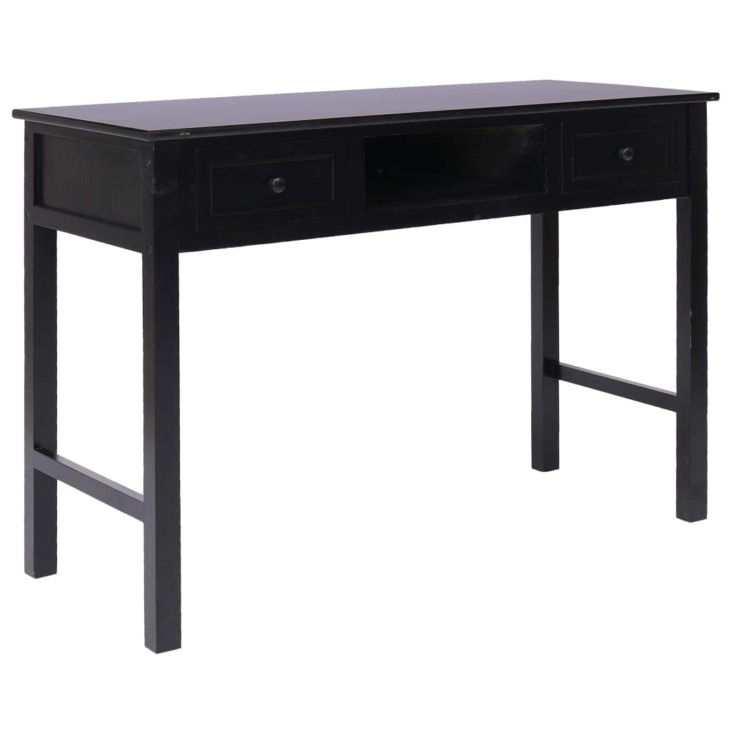 FAMIROSA Modern Writing Desk Black - 43.3