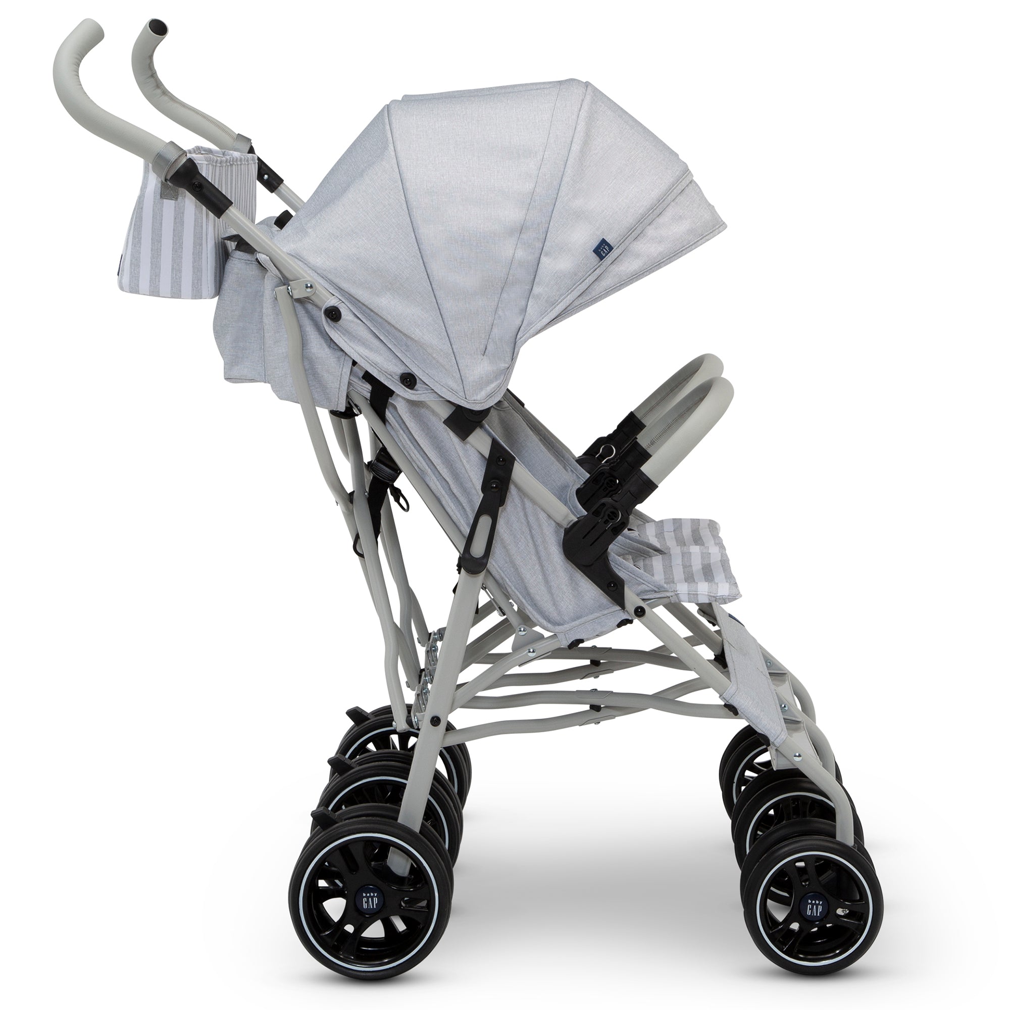 BabyGap Classic Side by Side Double Stroller - Lightweight Compact Twin Stroller for Toddlers & Infants - Perfect for Shopping, Travel & Outdoor Walks