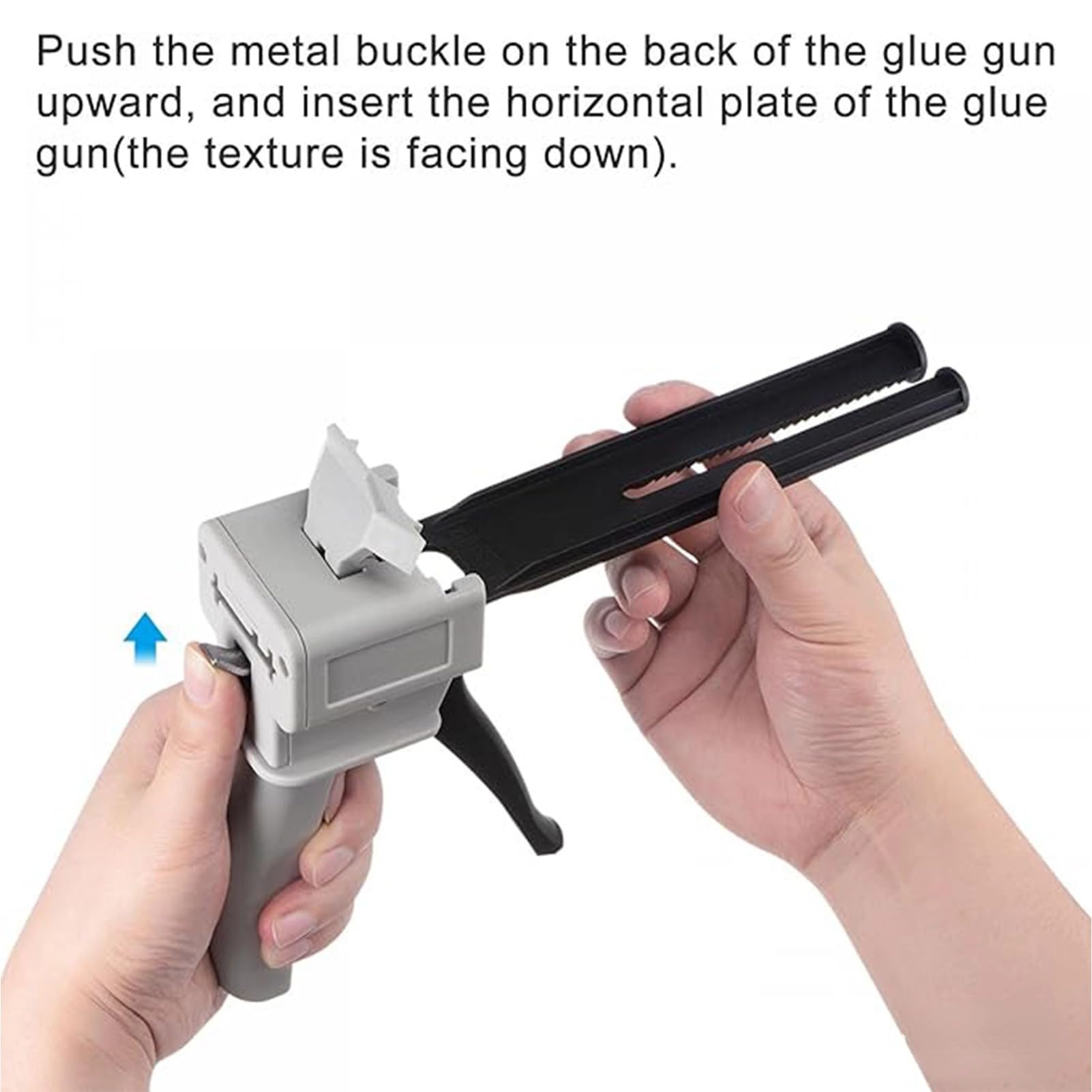 50ML AB Glue Gun - Dual Ratio 1:1 & 2:1 Epoxy Adhesive Applicator Tool (7.5x2.3x6 Inch) for Crafts, DIY Repairs, Jewelry Making, and Home Improvement Projects