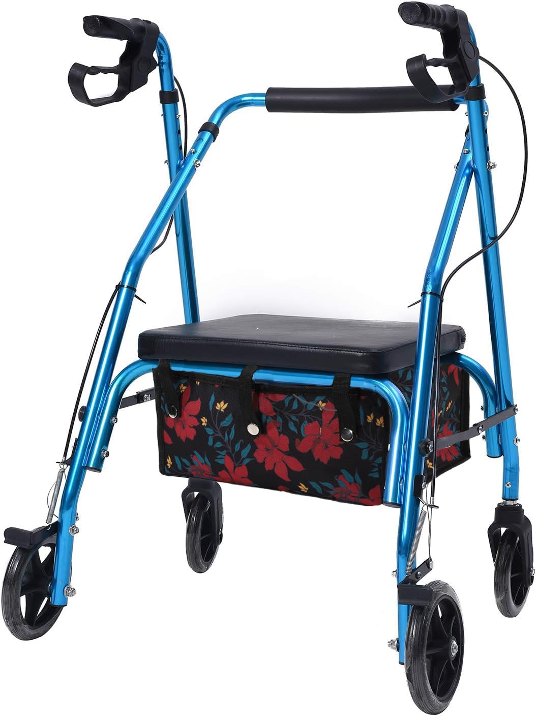 Foldable Walker Underseat Storage Bag - Large Replacement Medical Basket for Seniors | Rollator Accessories with Zipper Closure | Perfect for Daily Use, Shopping & Travel