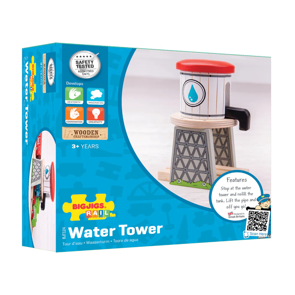 Premium Wooden Water Tower Model Kit - DIY Miniature Building Replica for Train Sets & Home Decor - Perfect for Hobbyists, Collectors & Model Railroad Enthusiasts