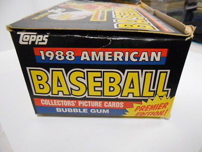 1988 UK Edition Rare Baseball Cards - 48 Sealed Packs Collector's Box | Vintage Sports Memorabilia for Display & Investment