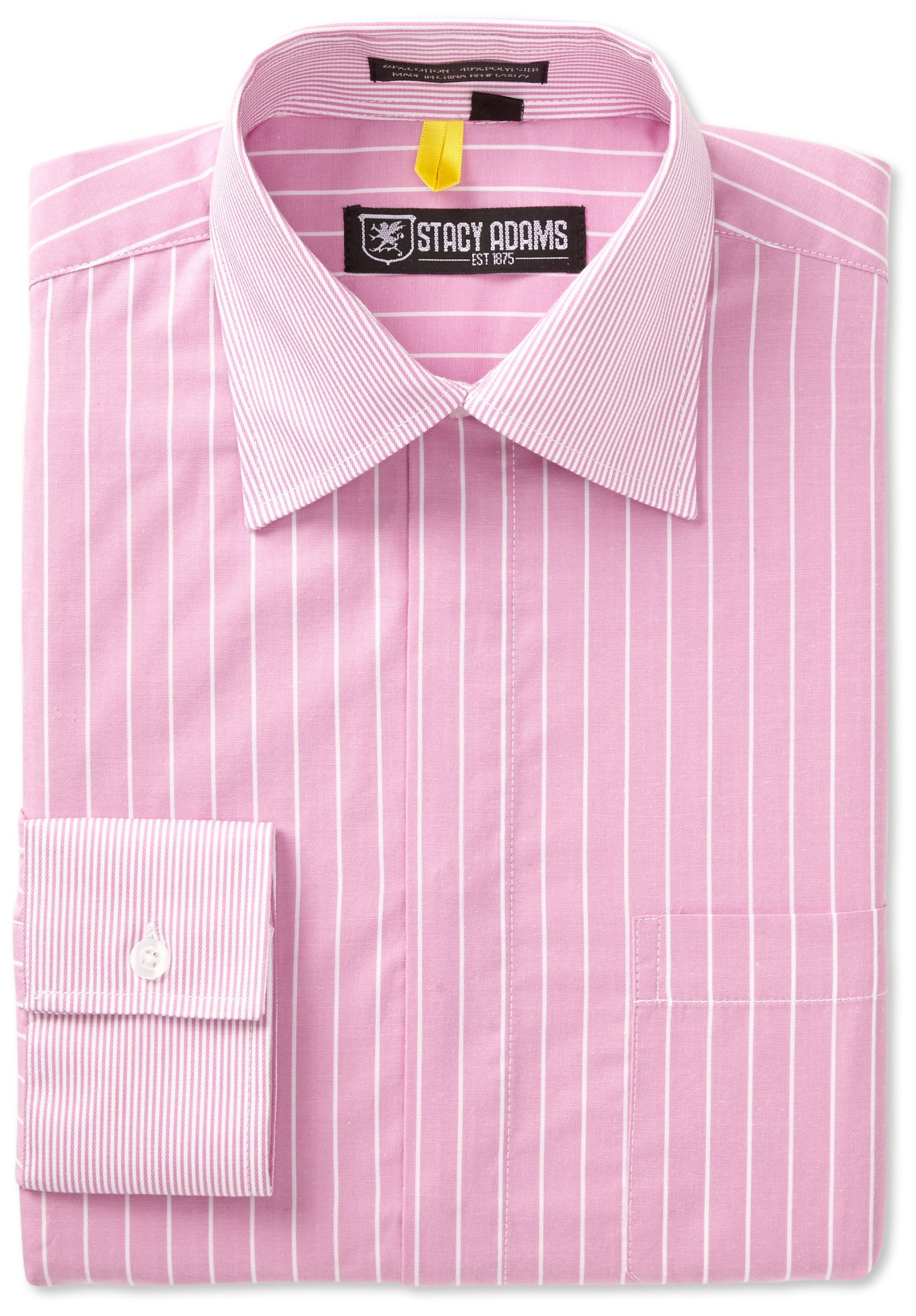 Stacy Adams Men's Melbourne Slim Fit Dress Shirt - Premium Cotton Formal Shirt for Business, Office & Special Occasions