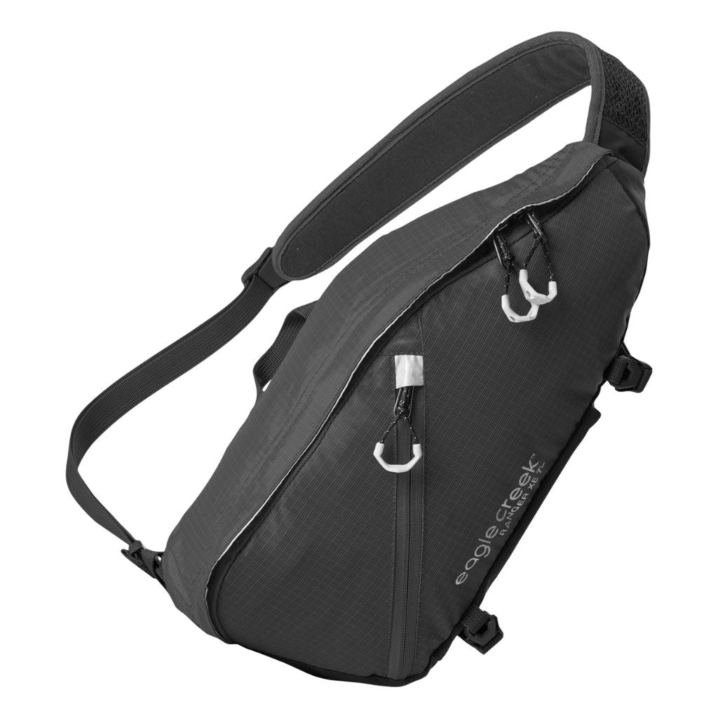 Eagle Creek Ranger XE 7L Crossbody Bag - Water-Resistant Travel & Everyday Carry - Black/River Rock - Perfect for Hiking, Commuting & Urban Exploration