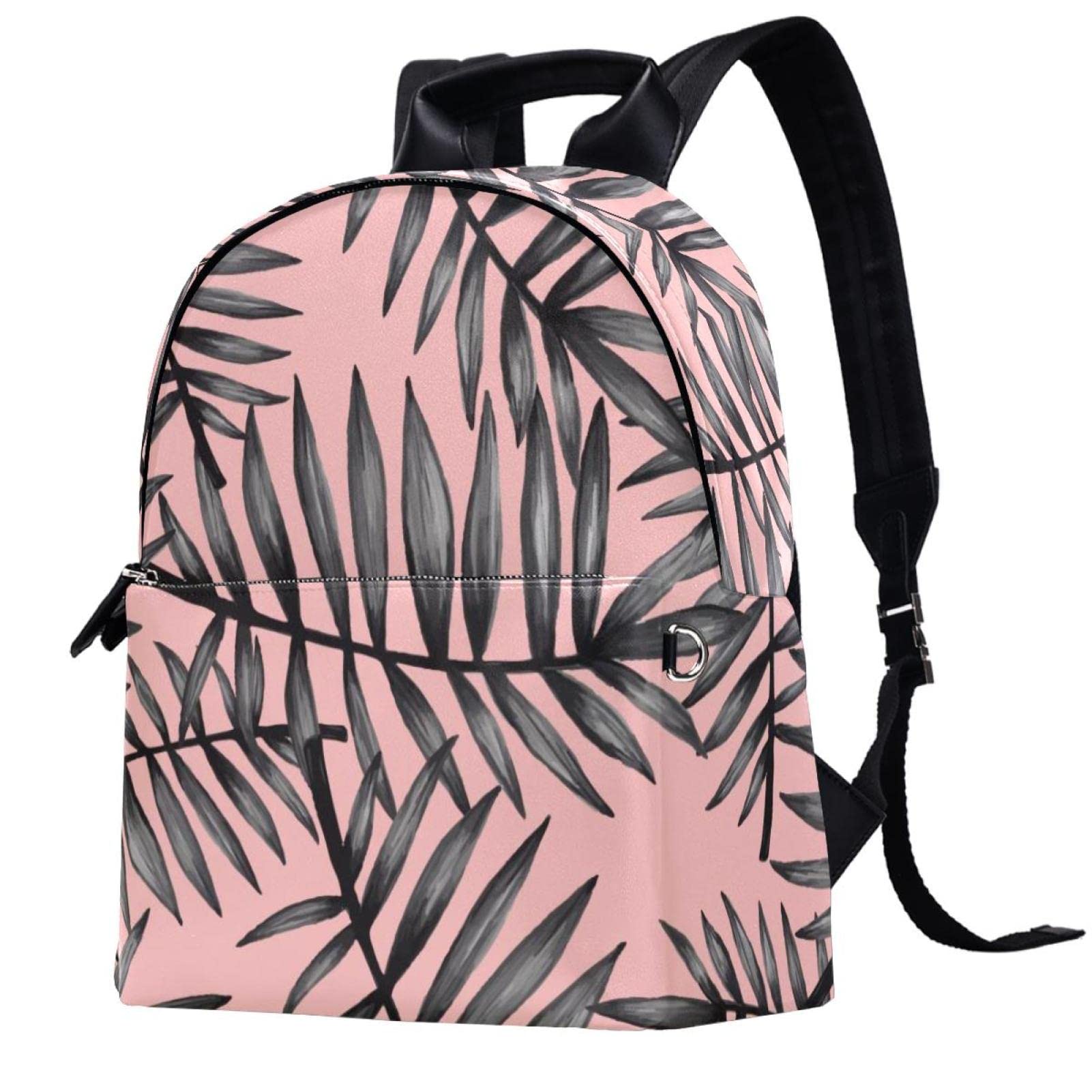 Stylish Pink PU Leather Backpack for Women - Vintage 14.5 Inch School Bag, College Bookbag - Perfect for Campus, Travel & Everyday Use