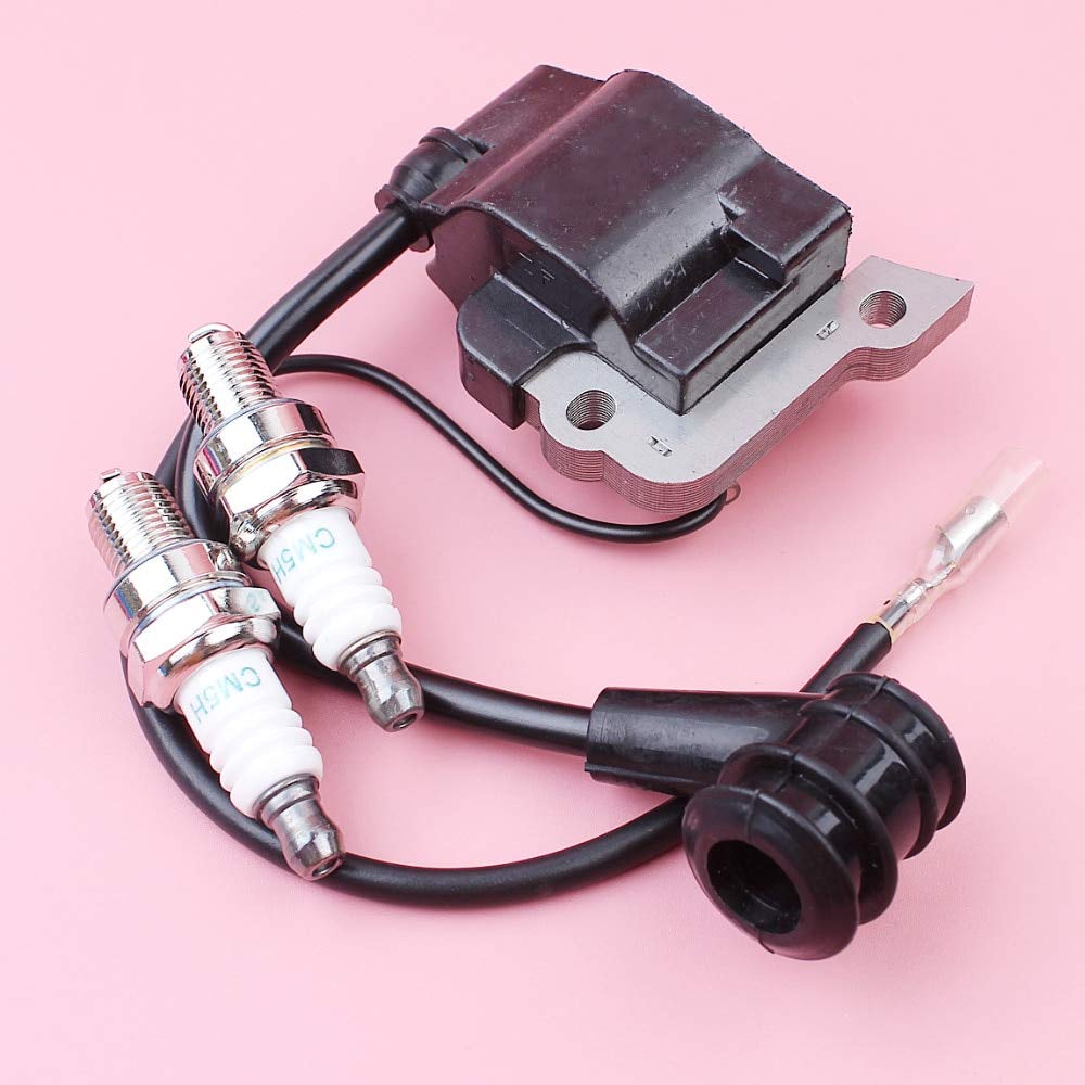 Jammas Ignition Coil Module & Spark Plug Kit Compatible with Honda GX35 UMK435 GX35 4-Stroke Engine - Perfect for Lawn Mower, Generator & Small Engine Repair | Durable Replacement Parts