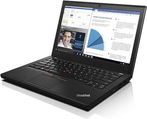 Refurbished Lenovo ThinkPad X260 Laptop - Intel Core i5 2.4GHz, 8GB RAM, 256GB SSD, Windows 10 Pro | Lightweight Business Notebook for Office Work, Remote Learning & Travel