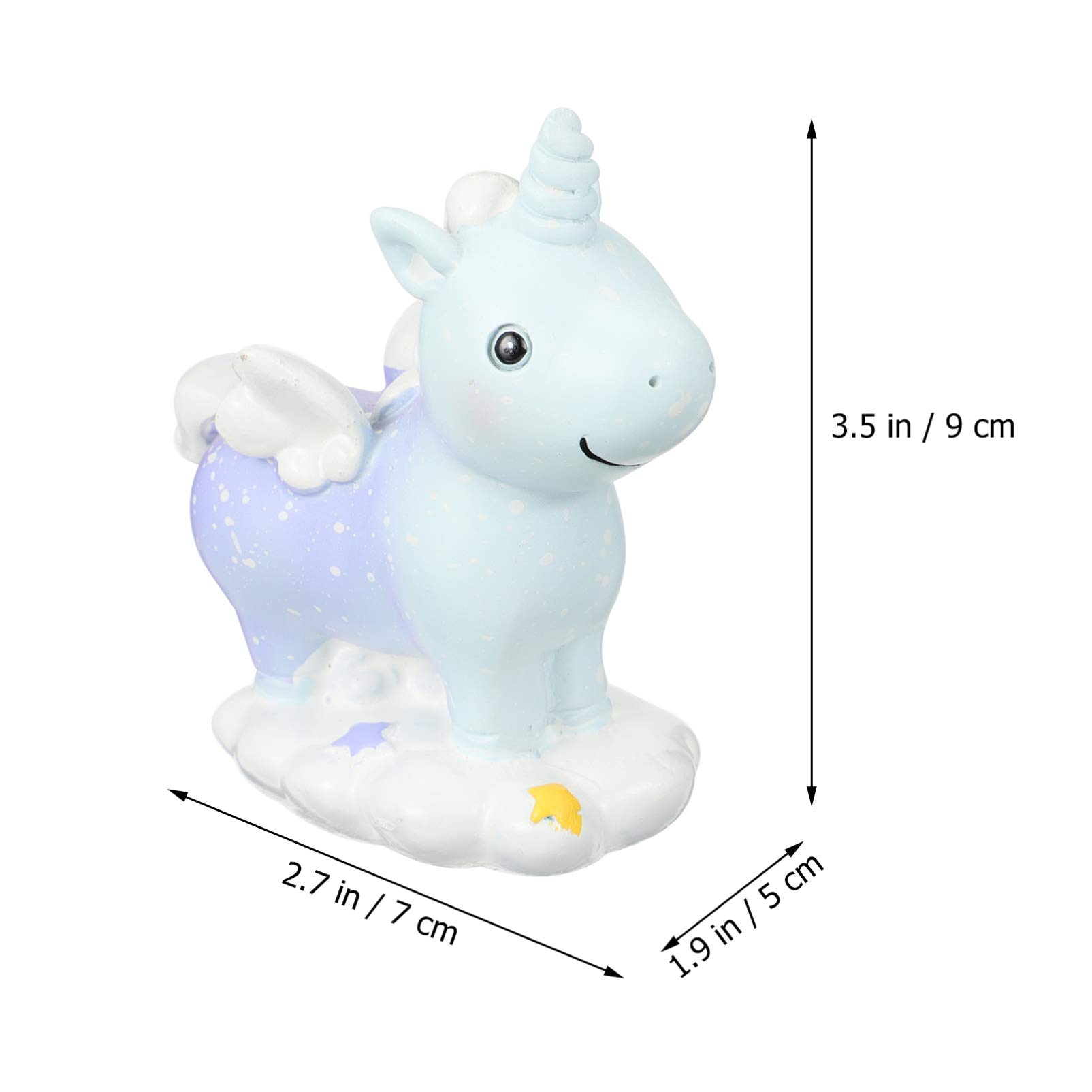 Unicorn Cake Topper - Cartoon Unicorn Cake Decorations for Birthday Party, Wedding, Baby Shower & Special Events | Adorable Cake Ornament & Edible Cake Accessories