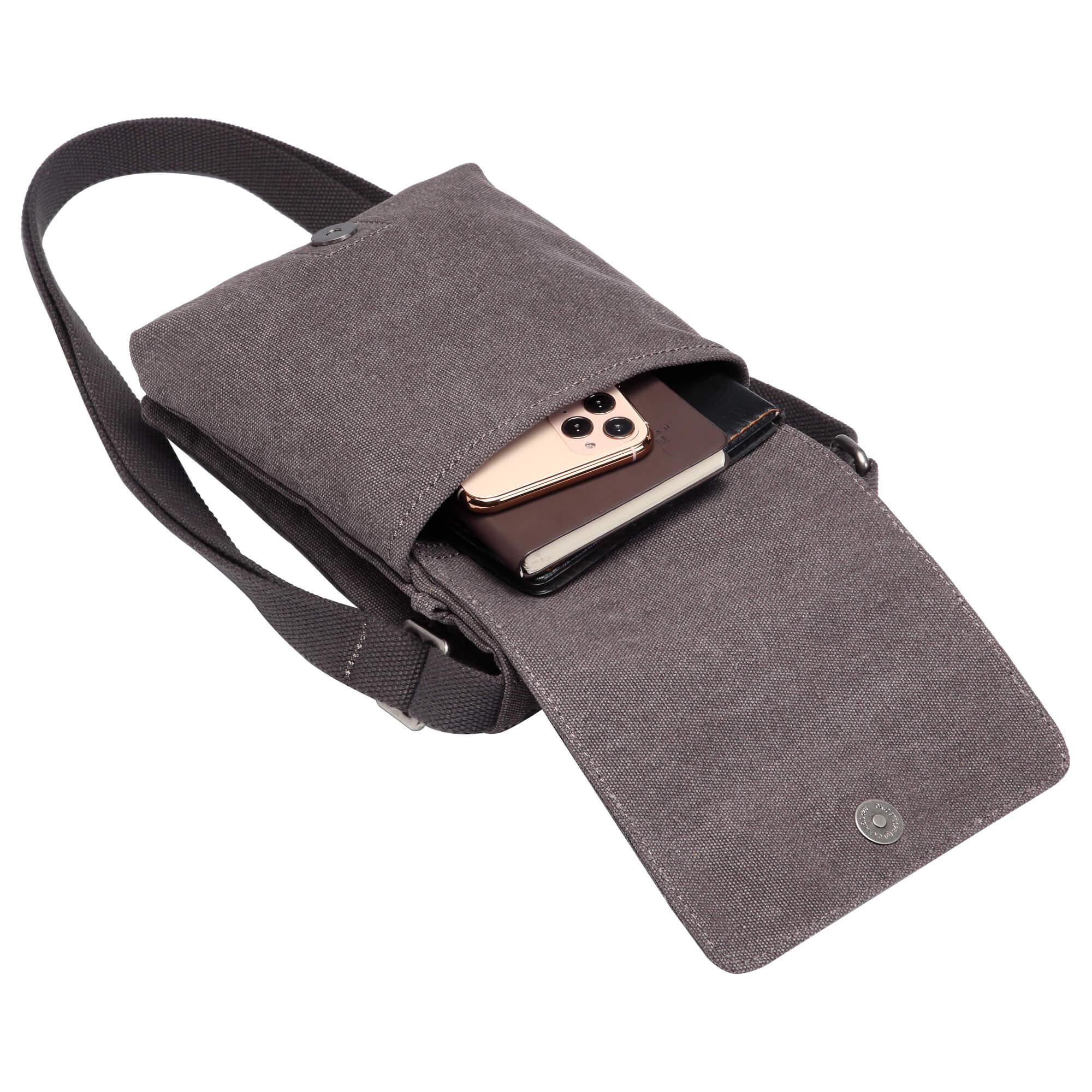 TRP0243 Troop London Classic Canvas Crossbody Bag for Men & Women - Stylish & Durable Everyday Shoulder Bag for Work, Travel & Casual Outings