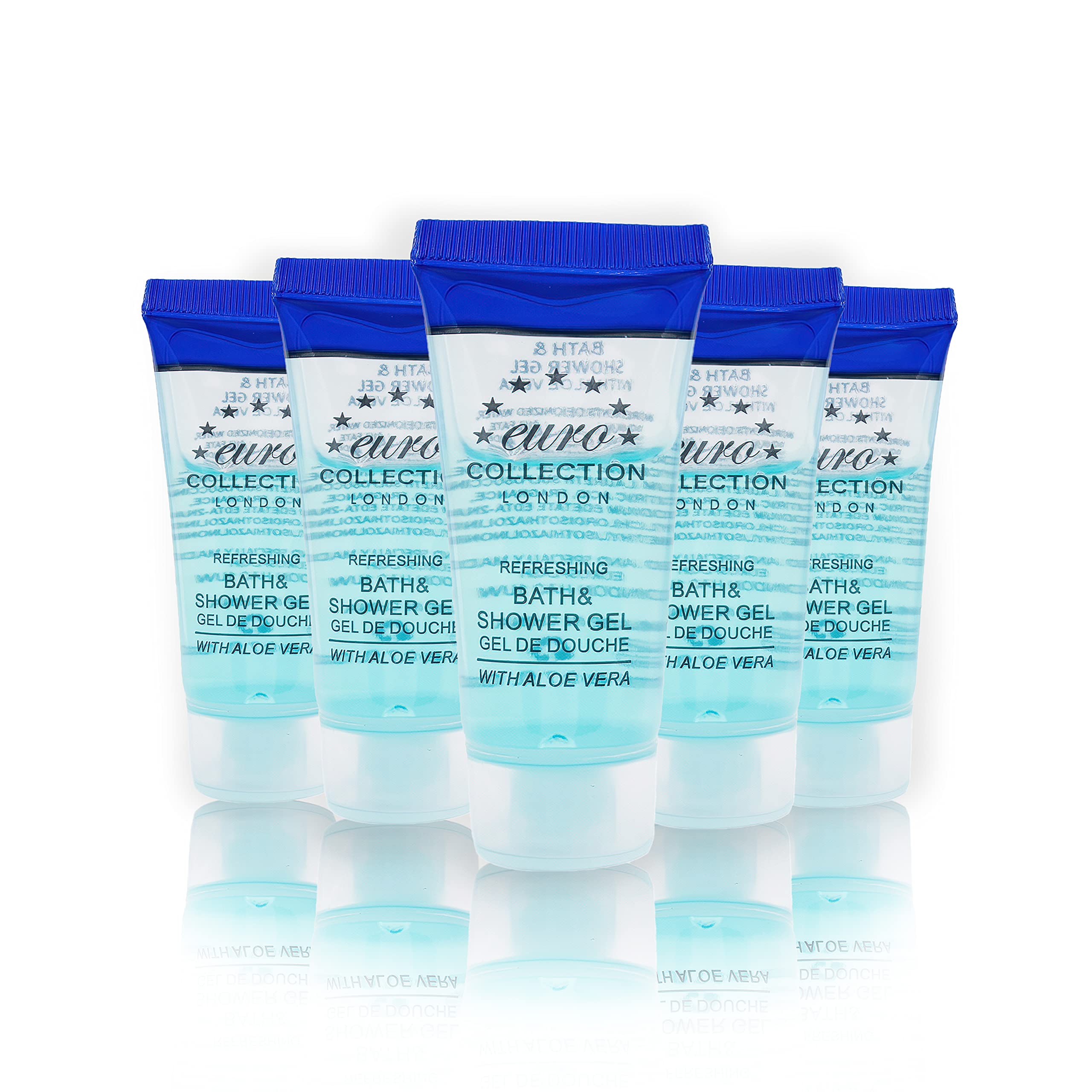 Anti-Dandruff Conditioning Shampoo & Body Wash for Normal, Dry & Sensitive Skin - Travel Size 20ml/15g Mini Soap Tubes - Perfect for Hotels, B&Bs, Guest Houses - EuroSplash Pack of 30 (10 Each) - Ideal for Travel, Gym & On-the-Go Hygiene